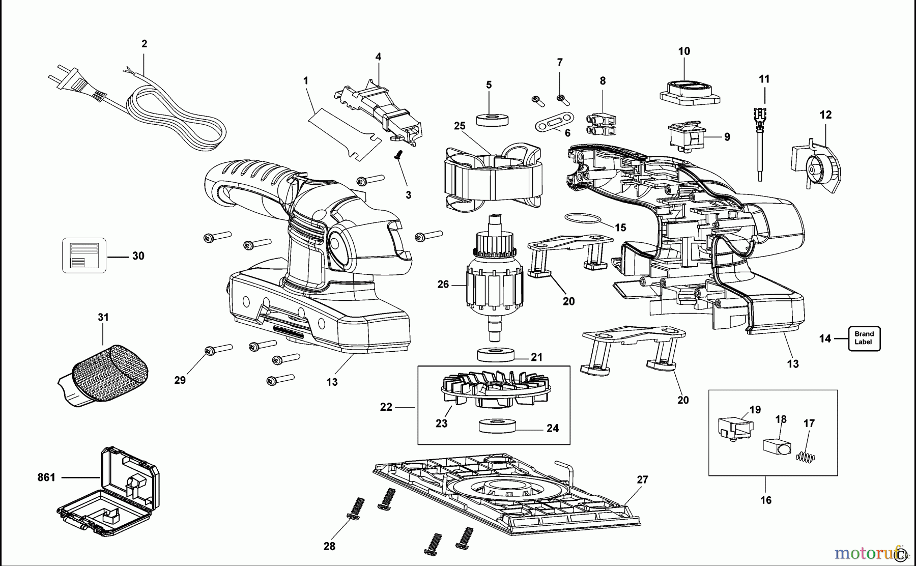 BLACK+DECKER INNENAUSSTATTUNG ABSCHLEIFGERÄT SCHLEIFER KA320EKA Seite 1