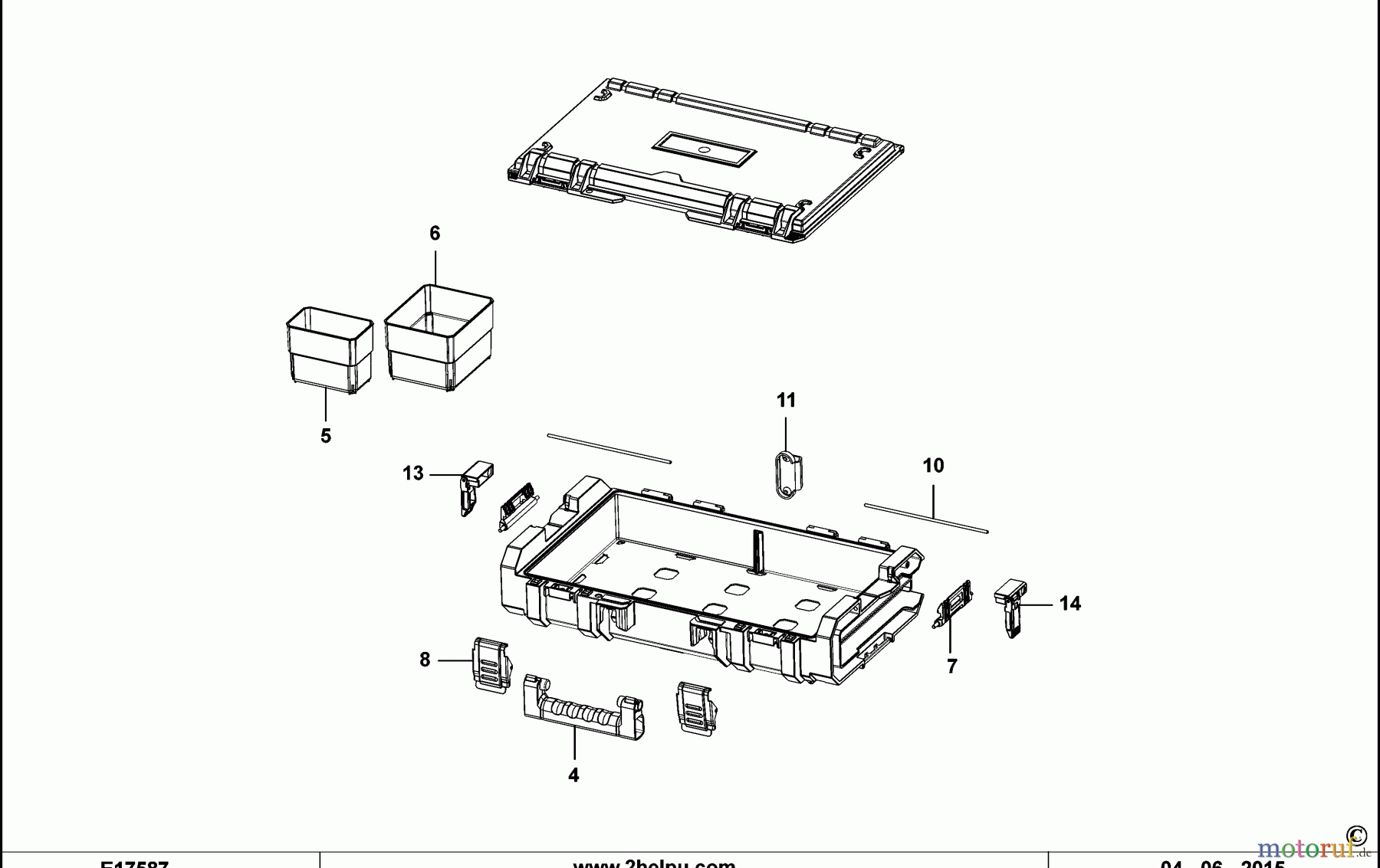 FACOM STORAGE ORGANIZER BSYS.BPZ100 Seite 1