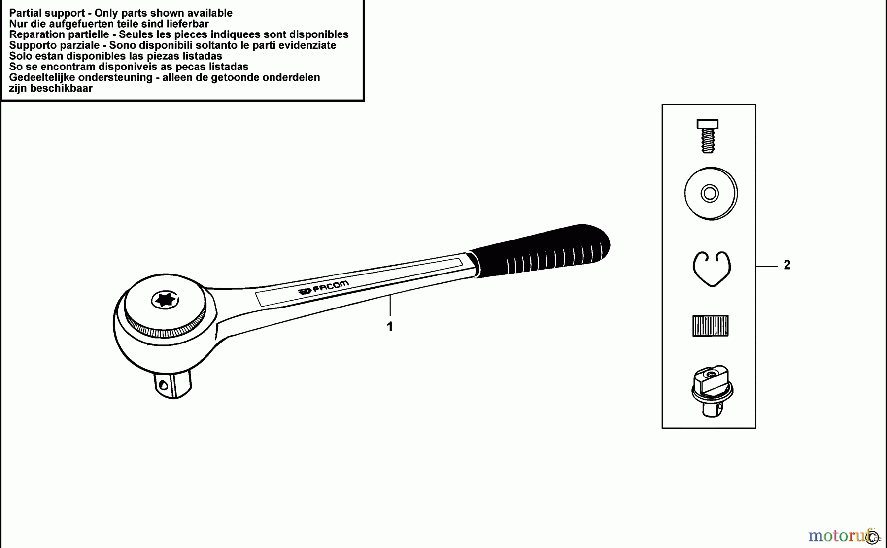 FACOM WRENCHES RATSCHE S.151 Seite 1