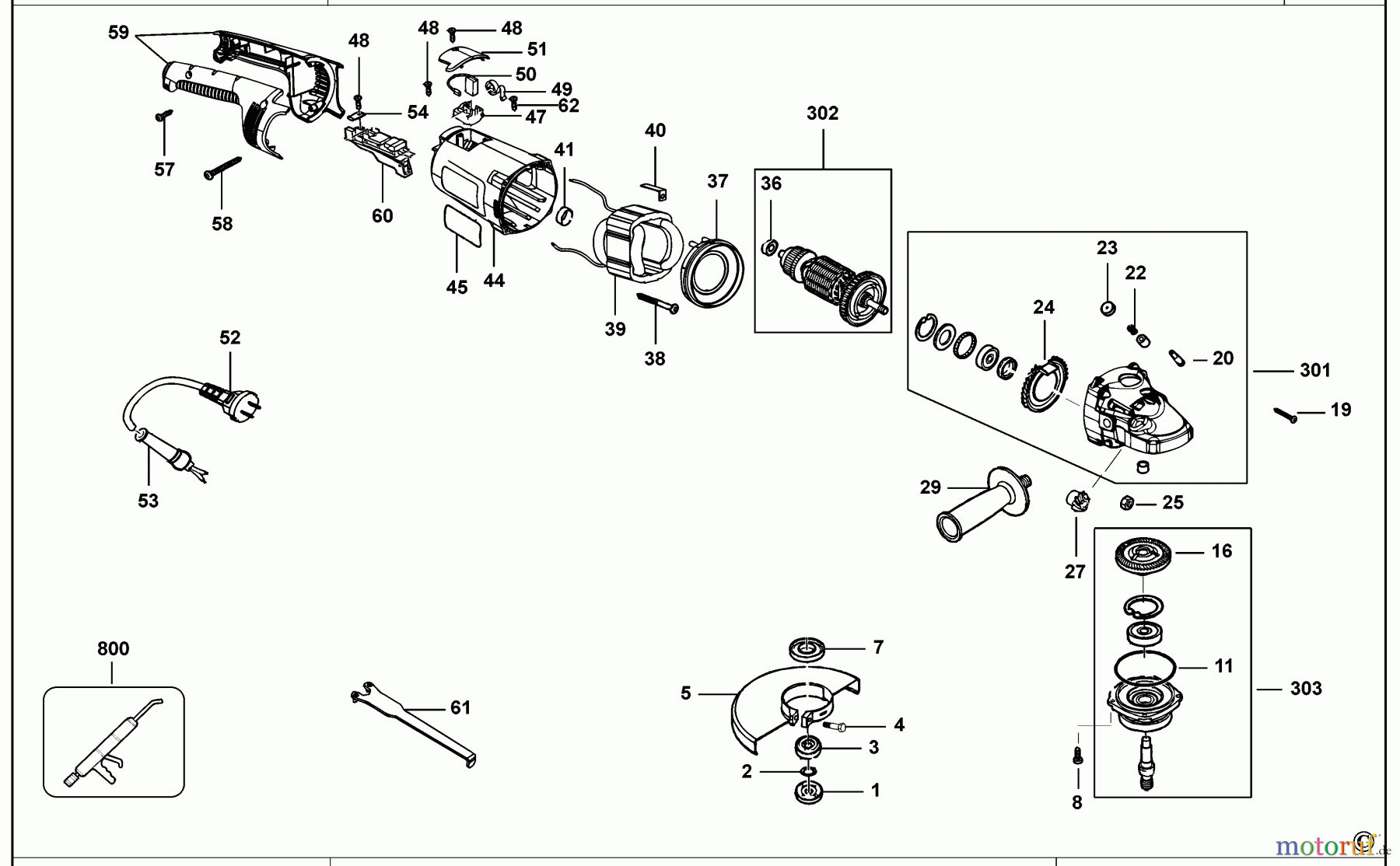 BLACK+DECKER INNENAUSSTATTUNG SCHLEIFER UND POLIERER WINKELSCHLEIFER BDGL2218 Seite 1