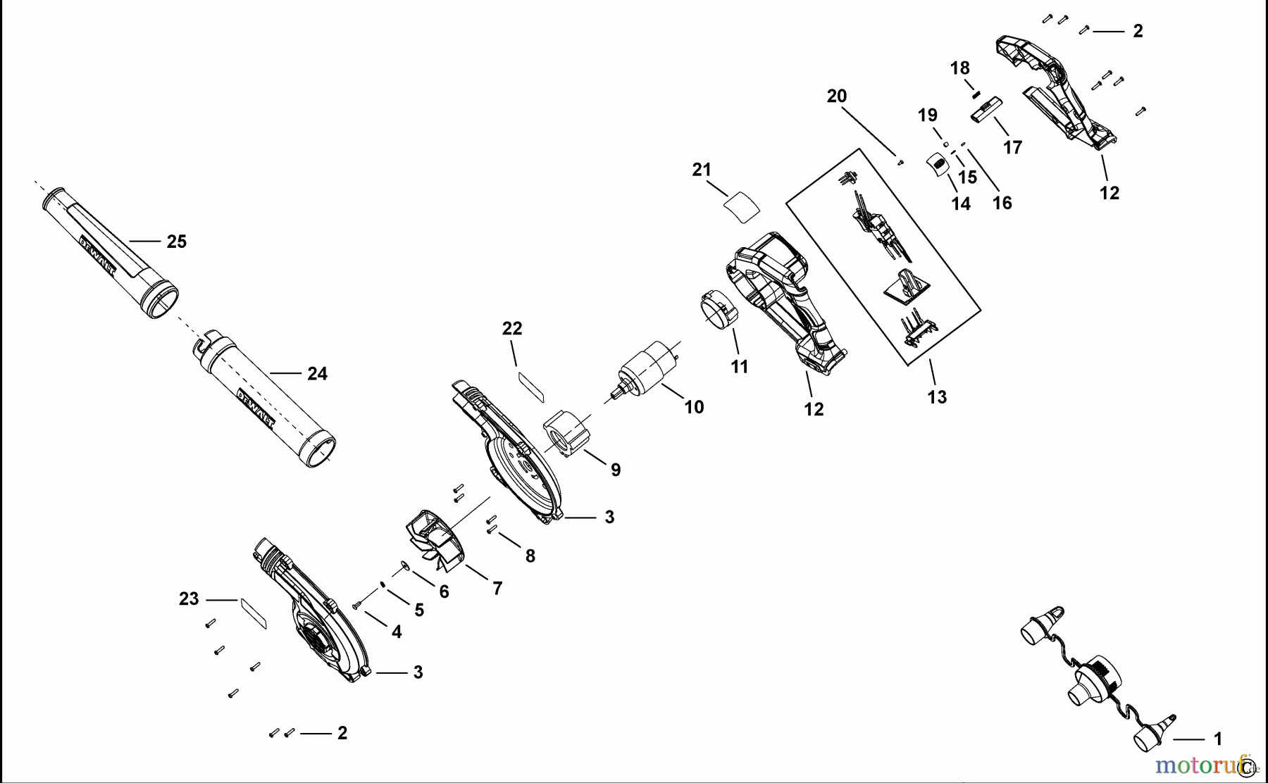 DEWALT SCHNURLOS-SONSTIGES GEBLÄSE DCV100P1 Seite 1