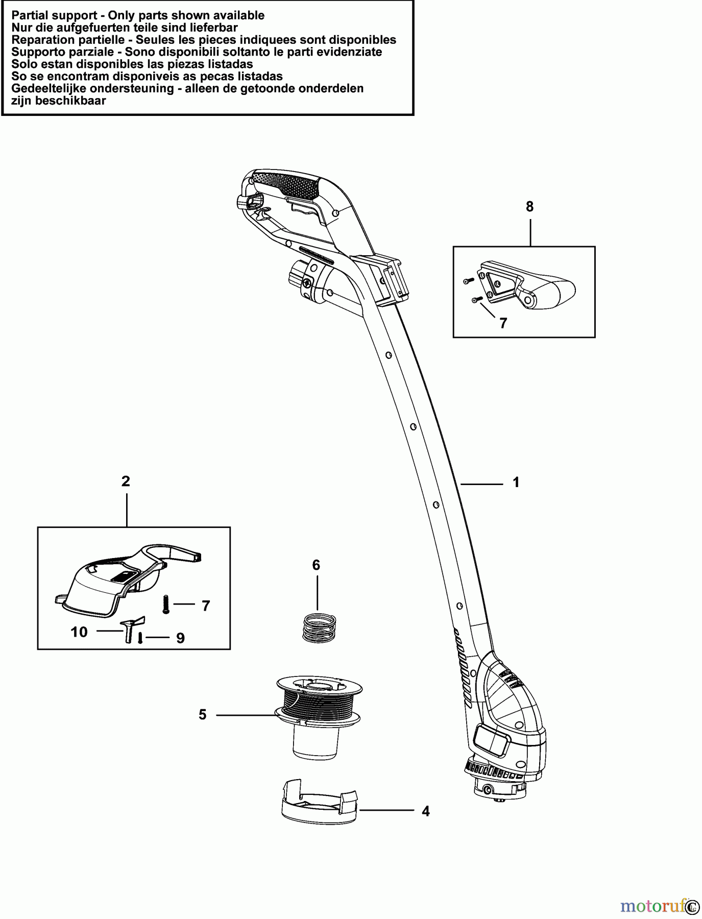 BLACK+DECKER AUSSERHALB HECKENSCHEREN, FADENTRIMMER, SCHEREN RASENTRIMMER BDST36 Seite 1