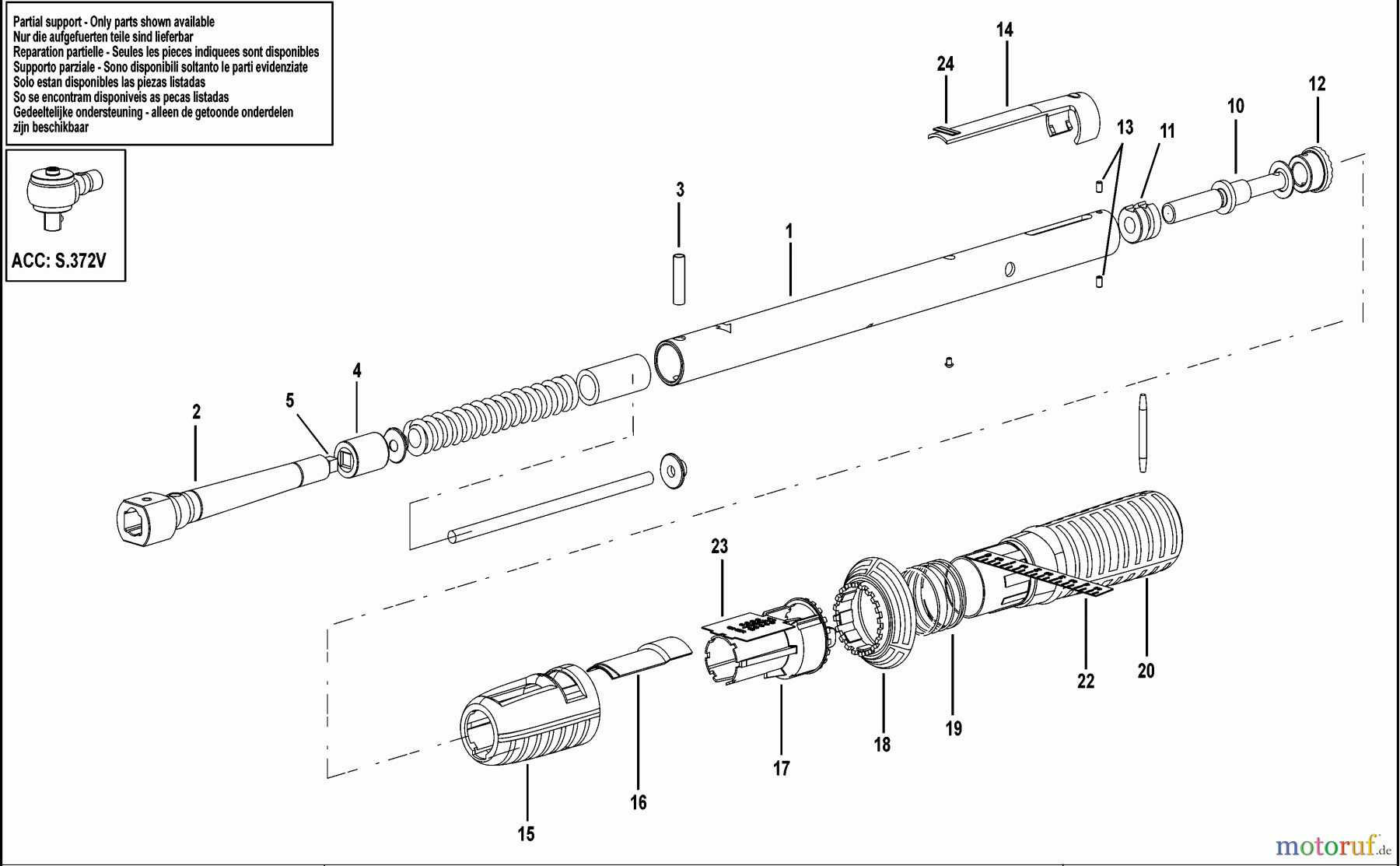 FACOM WRENCHES SCHLUESSEL S.208A100 Seite 1