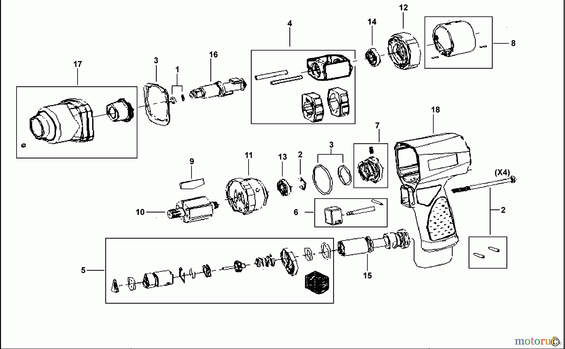  FACOM POWER TOOLS AIR TOOLS SCHLAGSCHRAUBENSCHL. NS.1500F2 Seite 1