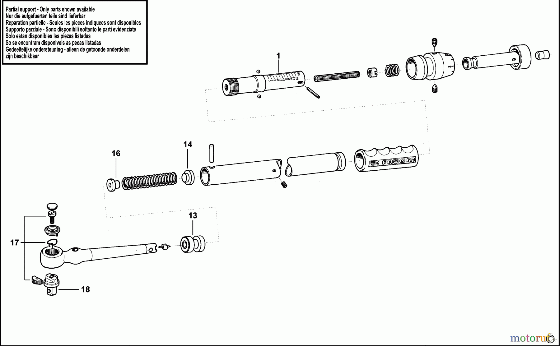 FACOM WRENCHES SCHLUESSEL R.205-25 Seite 1