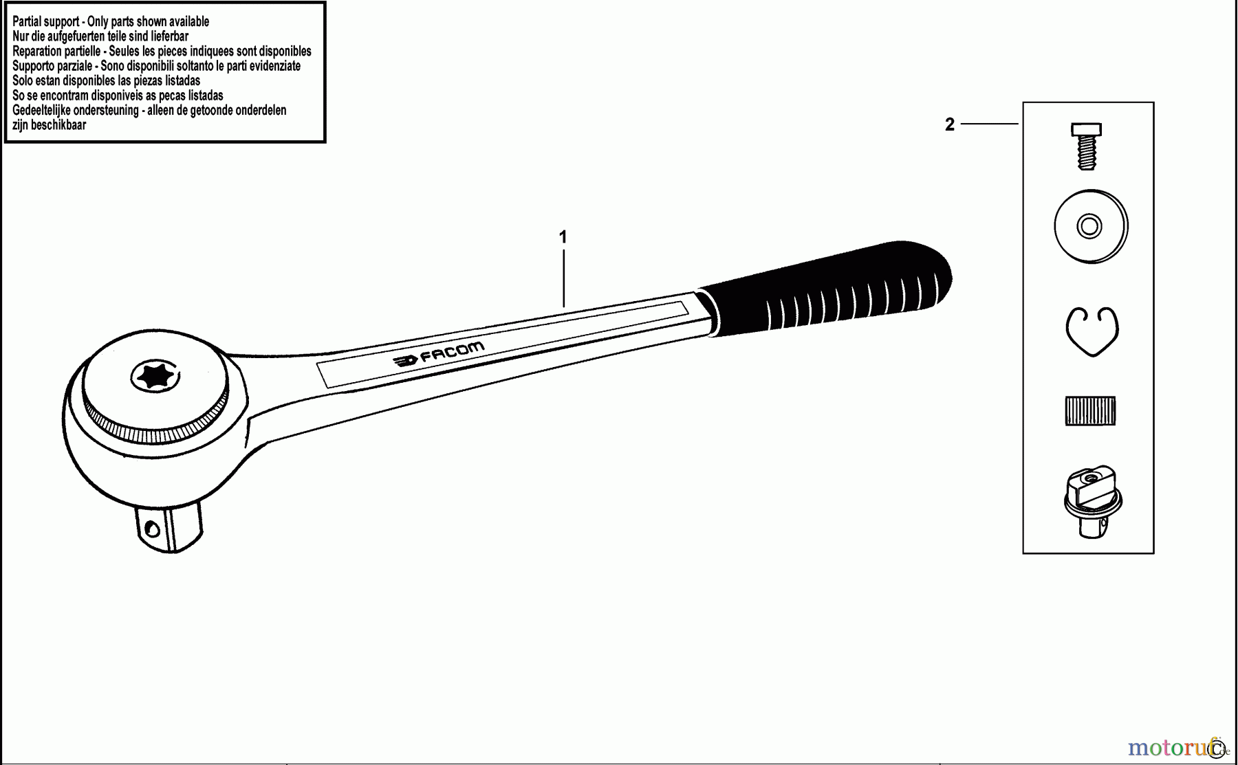 FACOM WRENCHES RATSCHE S.143A Seite 1