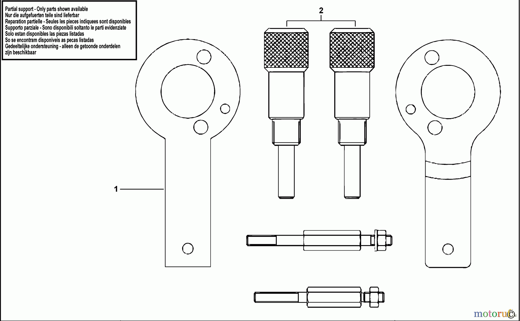 FACOM AUTOMOTIVE TOOLS ZÜNDEINSTELLUNGSSATZ DT.FIAT-D2 Seite 1