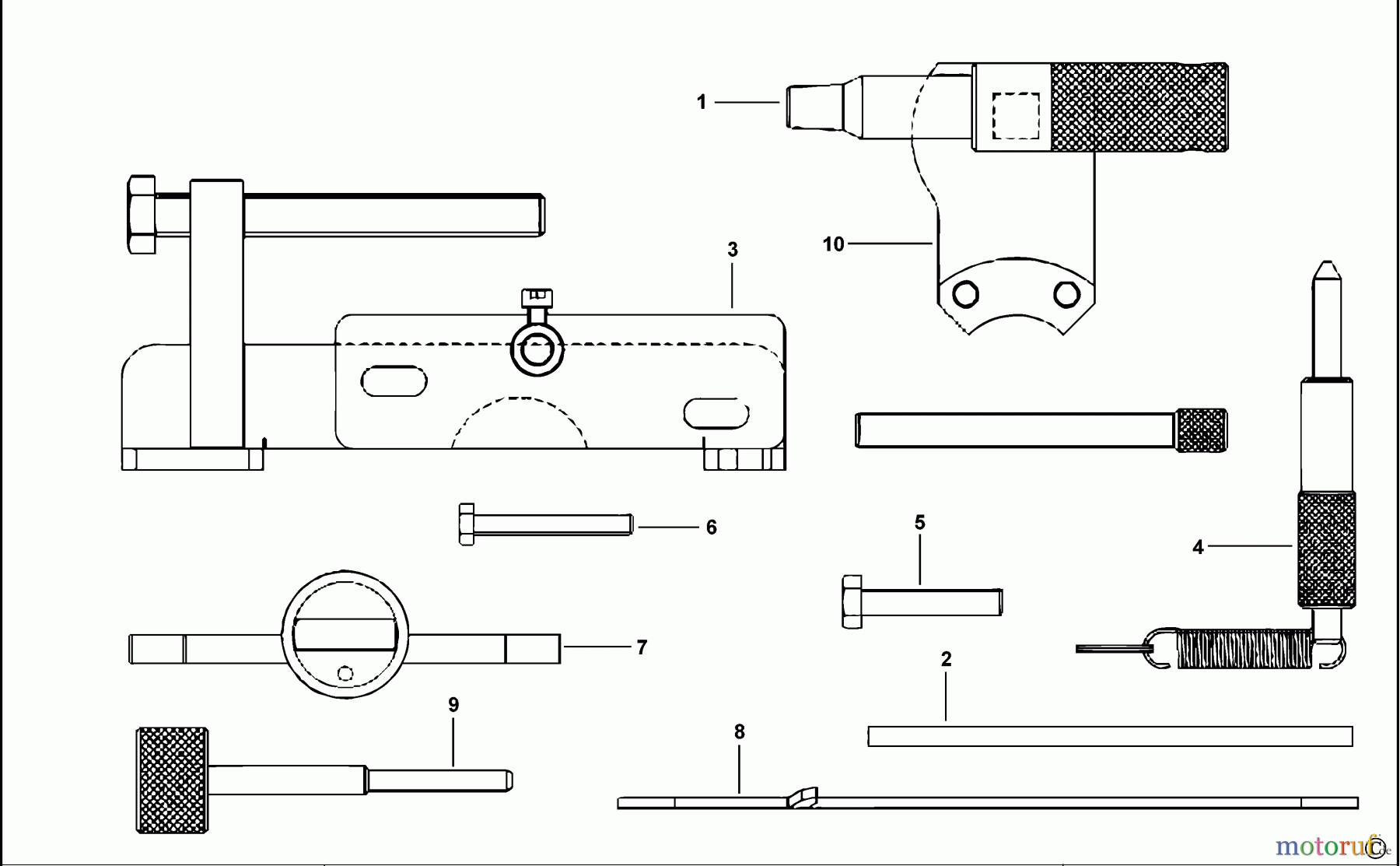  FACOM AUTOMOTIVE TOOLS ZÜNDEINSTELLUNGSSATZ DT.OPEL-D1 Seite 1