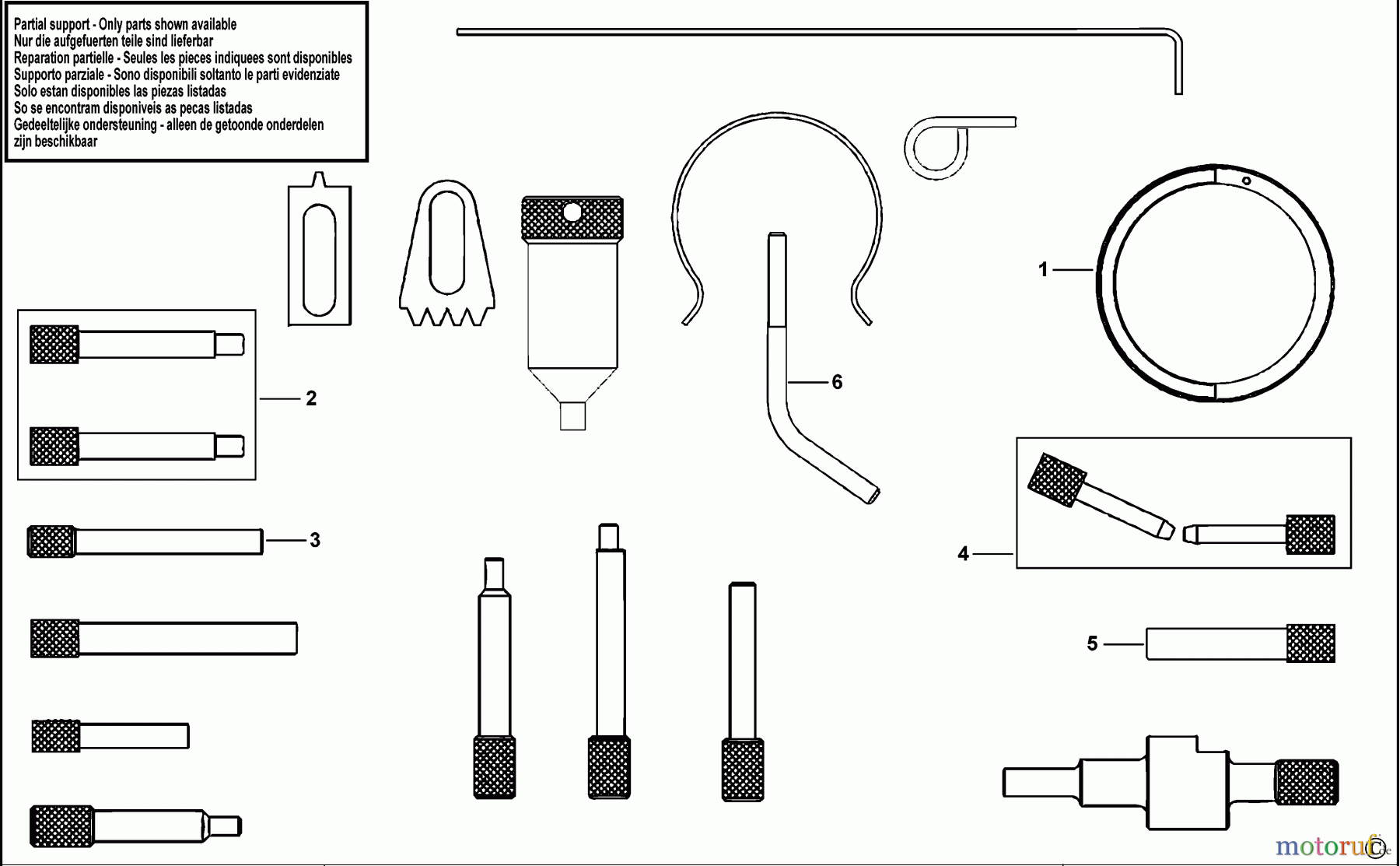 FACOM AUTOMOTIVE TOOLS ZÜNDEINSTELLUNGSSATZ DT.PSA-P1 Seite 1
