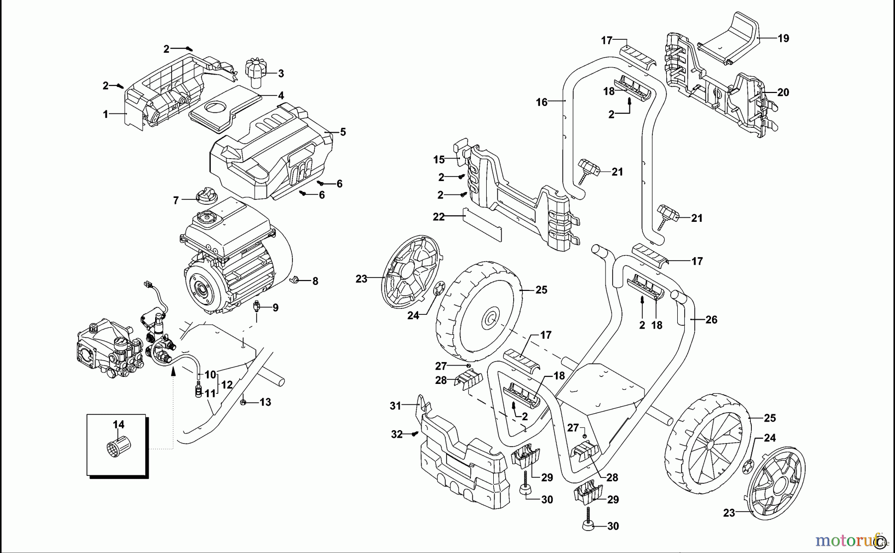 DEWALT HOCHDRUCKREINIGER HOCHDRUCKREINIGER DXPW005E Seite 1