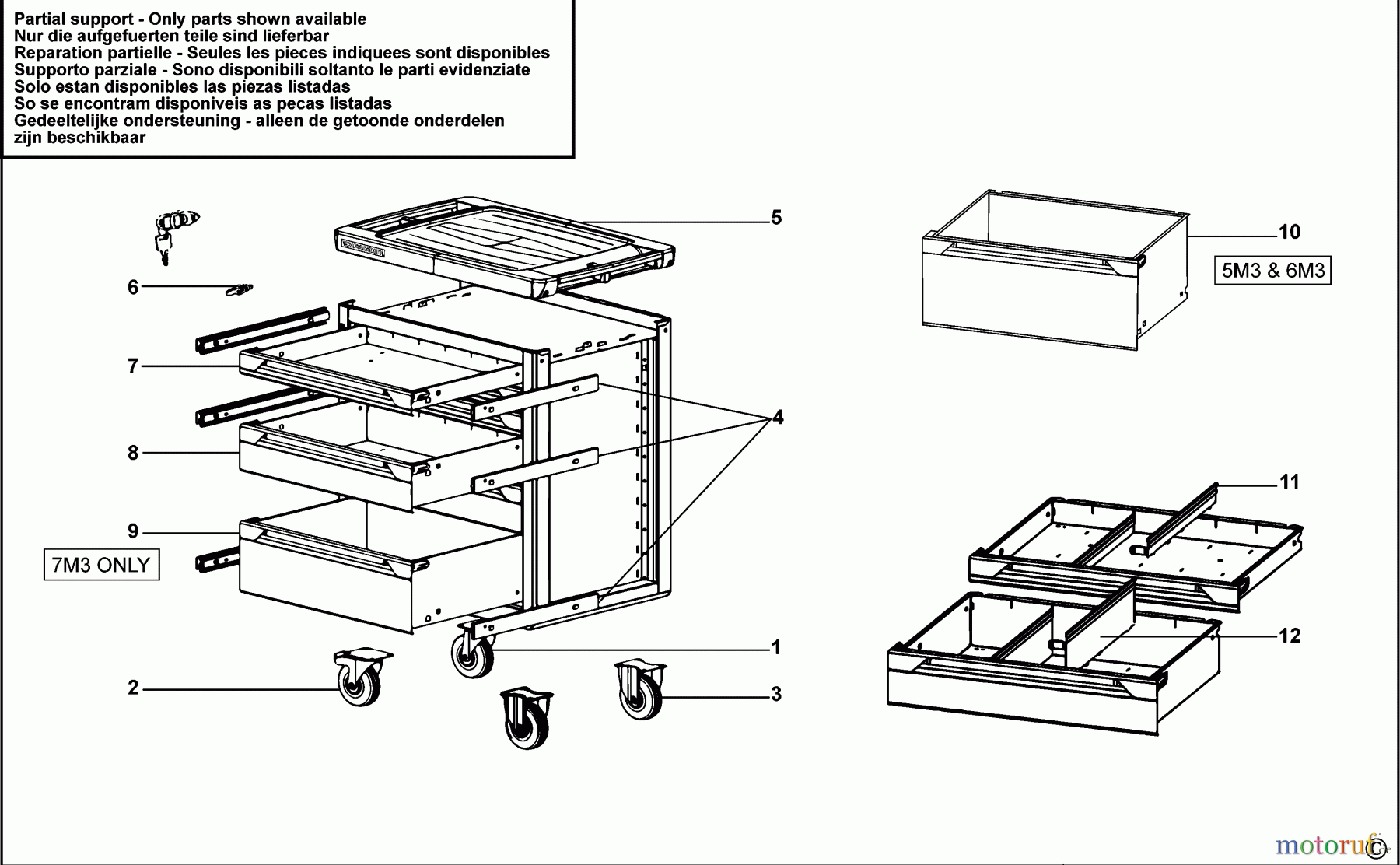 FACOM STORAGE WERKSTATTWAGEN CHRONO.7M3 Seite 1