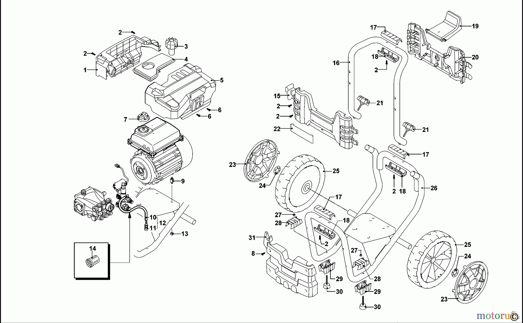  DEWALT HOCHDRUCKREINIGER HOCHDRUCKREINIGER DXPW007E Seite 1