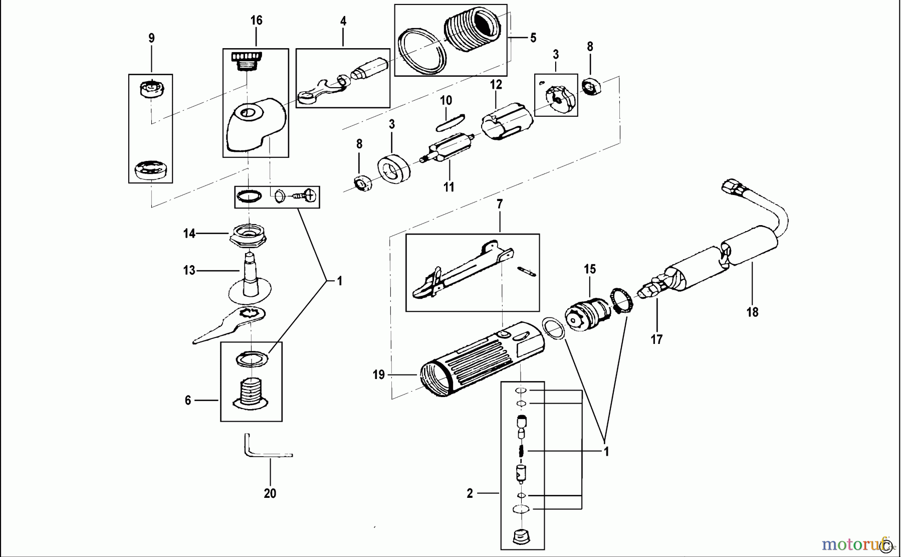 USAG POWER TOOLS OTHER EQUIPMENT DRUCKLUFT-TRENNMESSER FÜR WINDSCHUTSCHEIBEN 924 A Seite 1