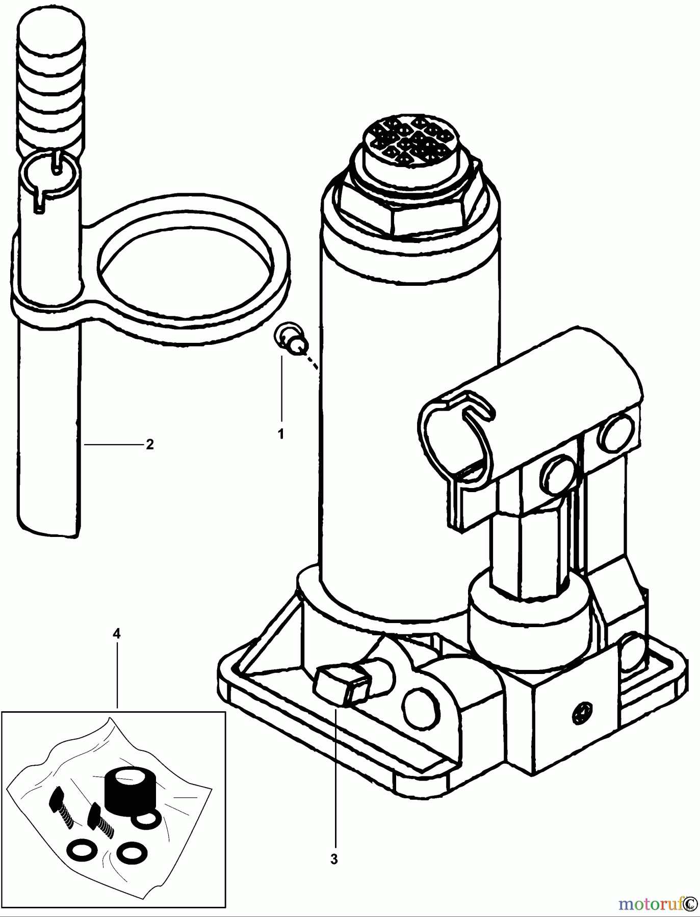 USAG AUTOMOTIVE TOOLS HYDRAULISCHEN WAGENHEBER 1951 A20 Seite 1