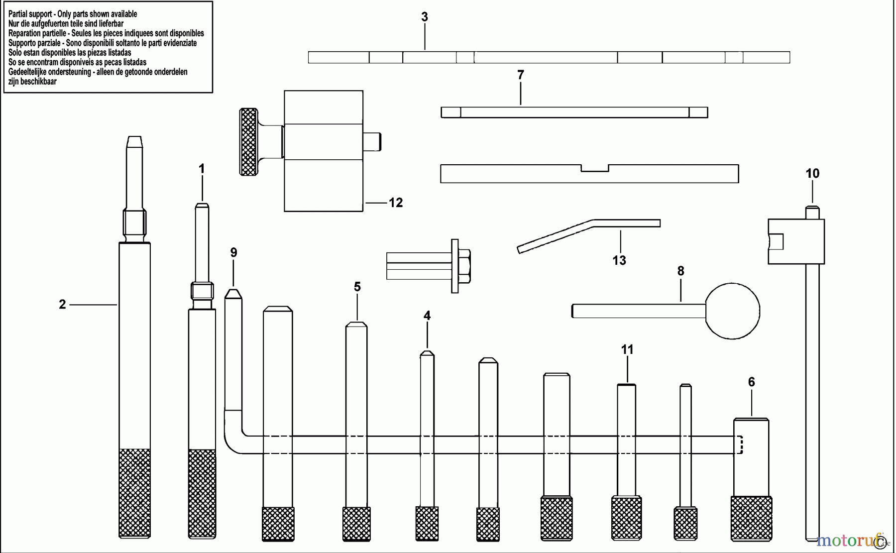 USAG AUTOMOTIVE TOOLS ZÜNDEINSTELLUNGSSATZ 1311 K1 Seite 1