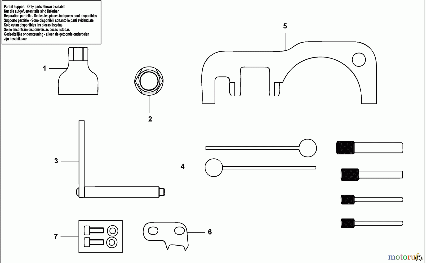 USAG AUTOMOTIVE TOOLS ZÜNDEINSTELLUNGSSATZ 1309 K1 Seite 1