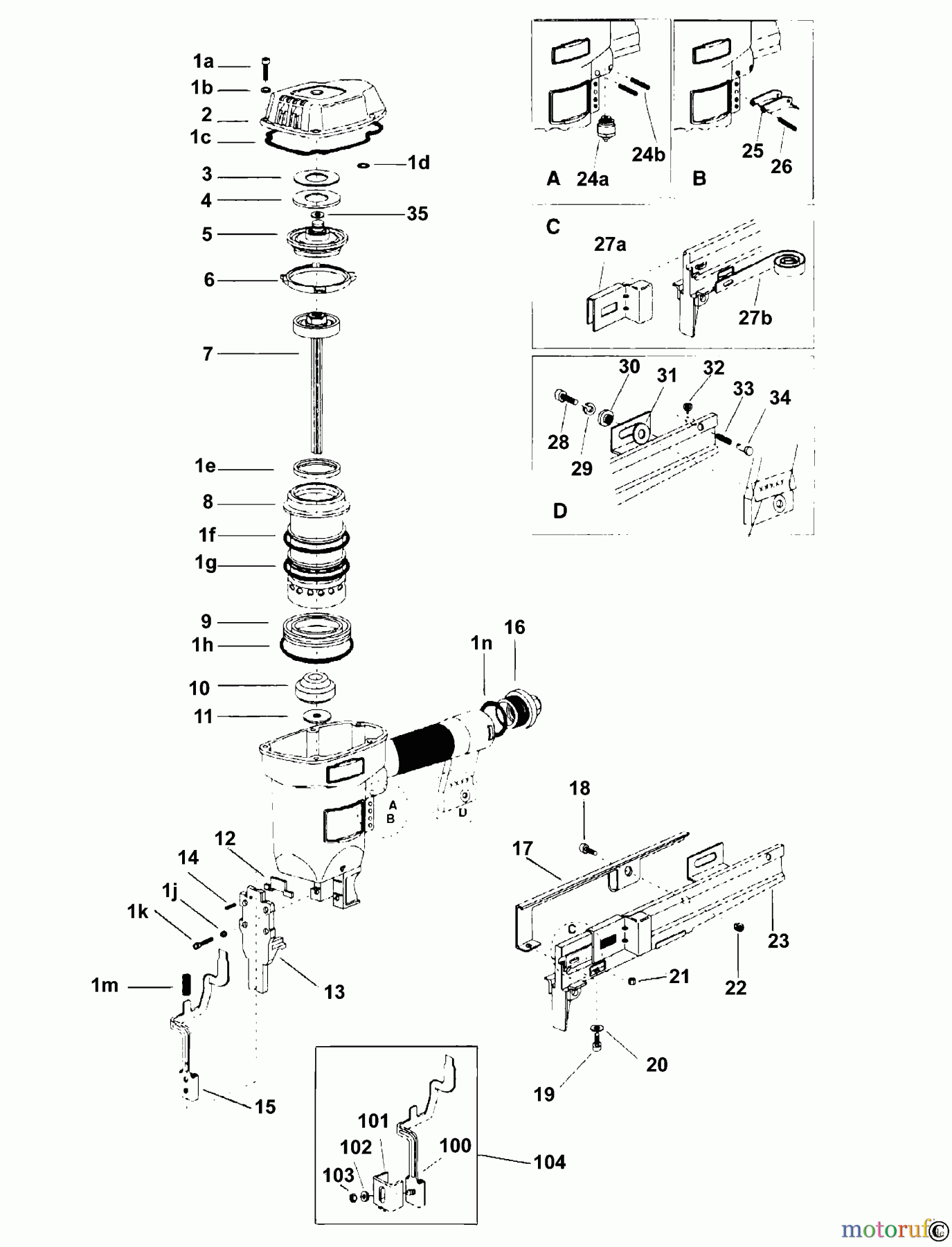 BOSTITCH STAPLER HEFTER 5416543 Seite 1