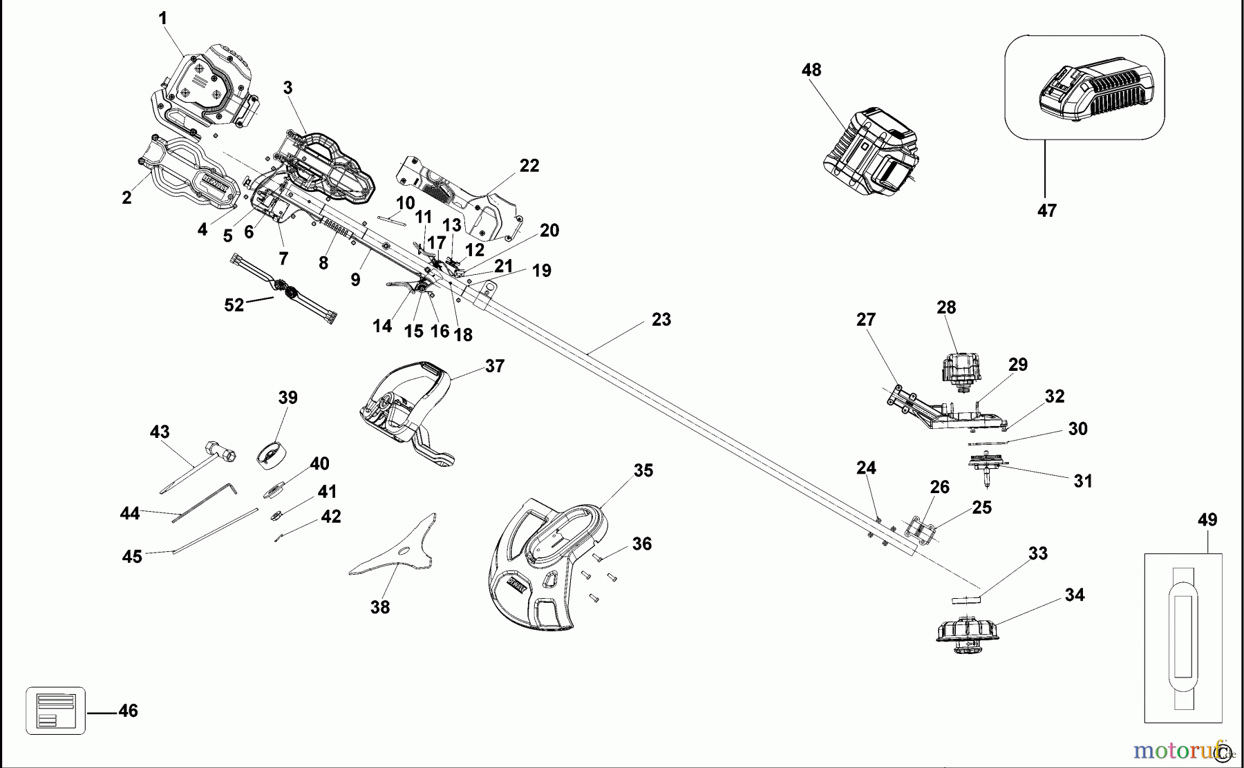 DEWALT Gartengeräte RASENTRIMMER DCM571 Seite 1