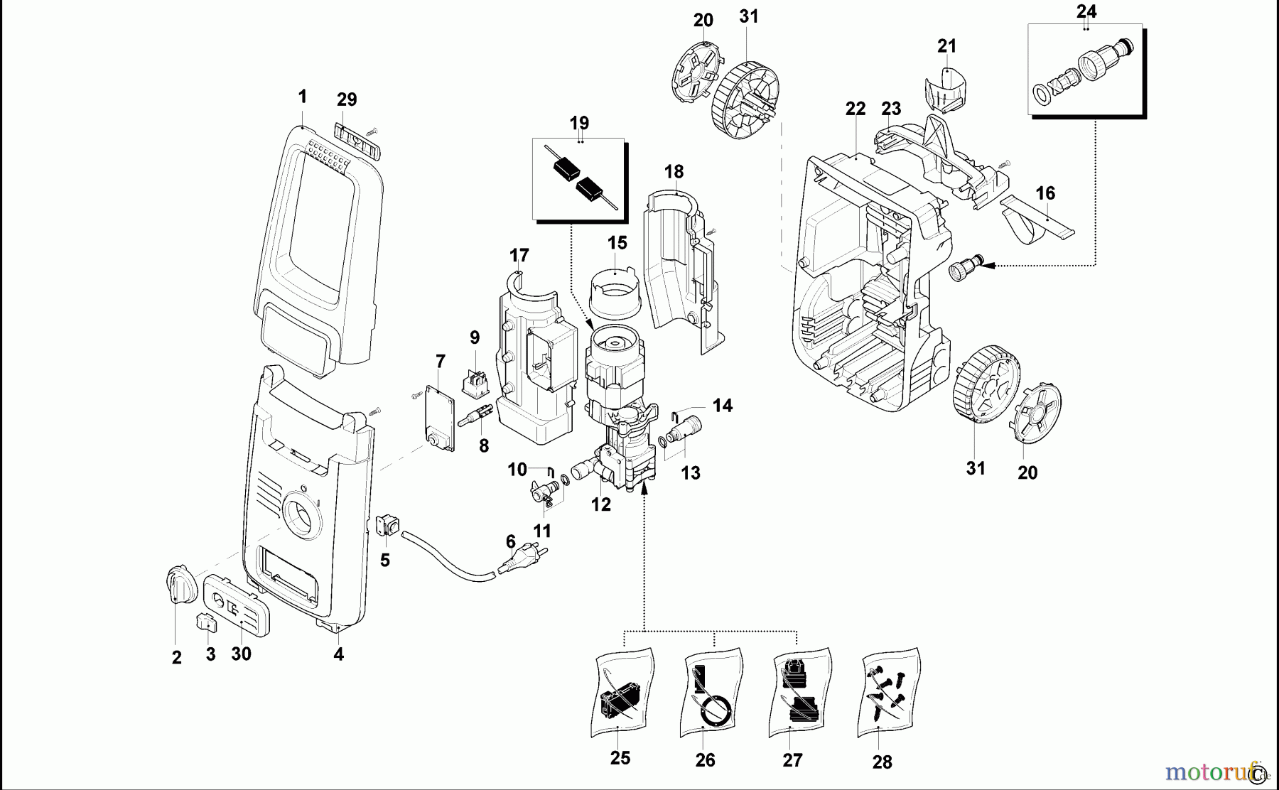  BLACK+DECKER AUSSERHALB HOCHDRUCKREINIGER, PUMPEN, KOMPRESSOREN, GENERATOREN HOCHDRUCKREINIGER BXPW1500E Seite 1