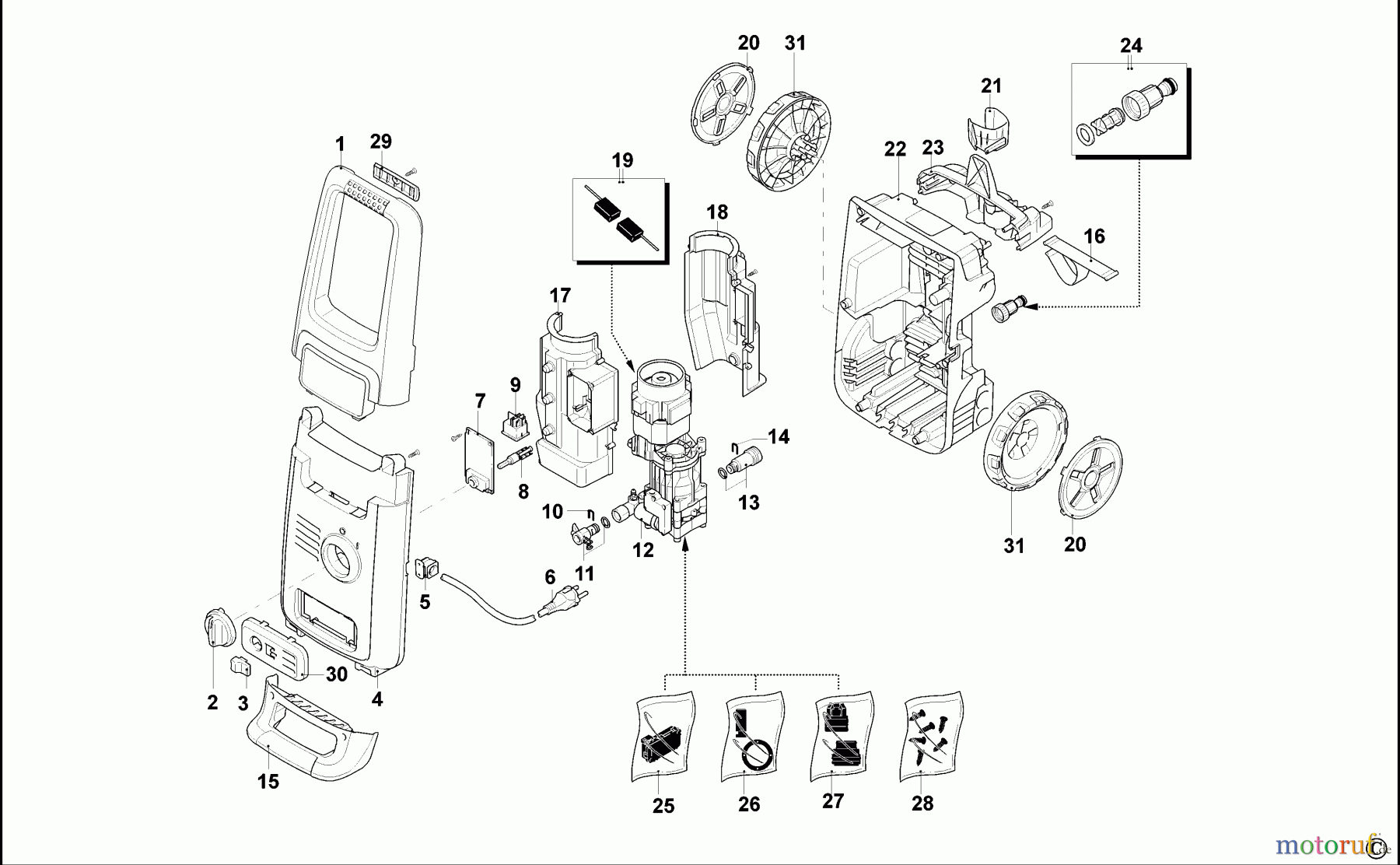 BLACK+DECKER AUSSERHALB HOCHDRUCKREINIGER, PUMPEN, KOMPRESSOREN, GENERATOREN HOCHDRUCKREINIGER BXPW1600E Seite 1