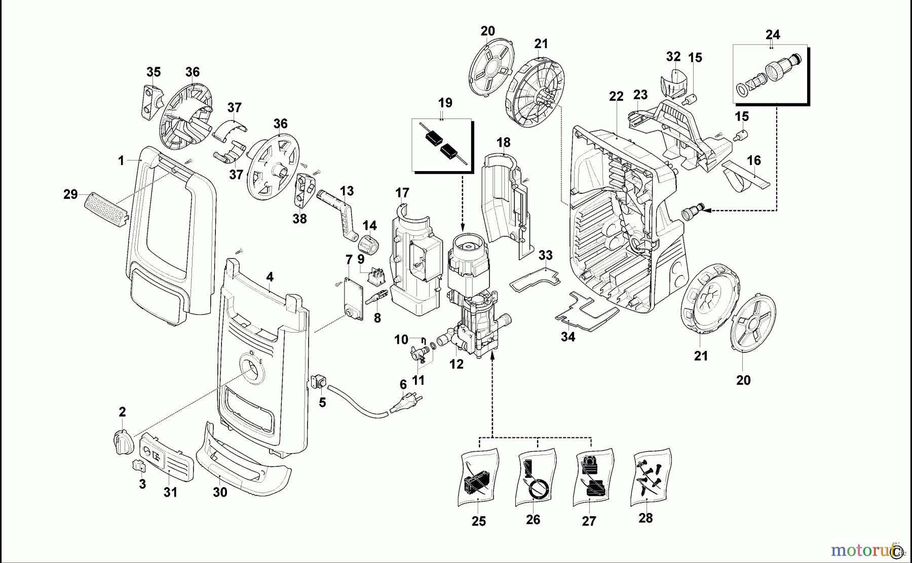 BLACK+DECKER AUSSERHALB HOCHDRUCKREINIGER, PUMPEN, KOMPRESSOREN, GENERATOREN HOCHDRUCKREINIGER BXPW2000PE Seite 1