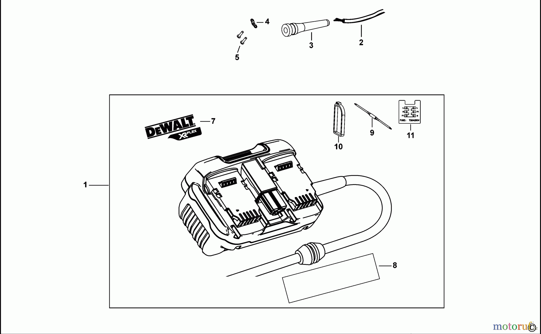  DEWALT ZUBEHÖR ACCESSORIES, ATTACHMENTS & UNPOWERED ADAPTER DCB500 Seite 1
