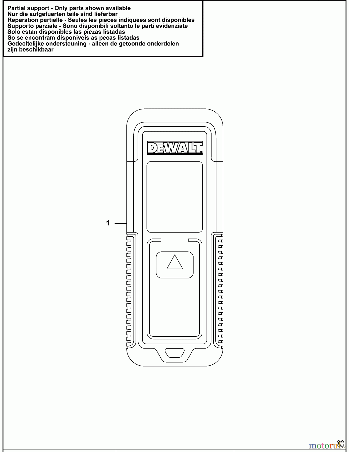  DEWALT LASERS LASERDISTANZMESSGERÄT DW033 Seite 1