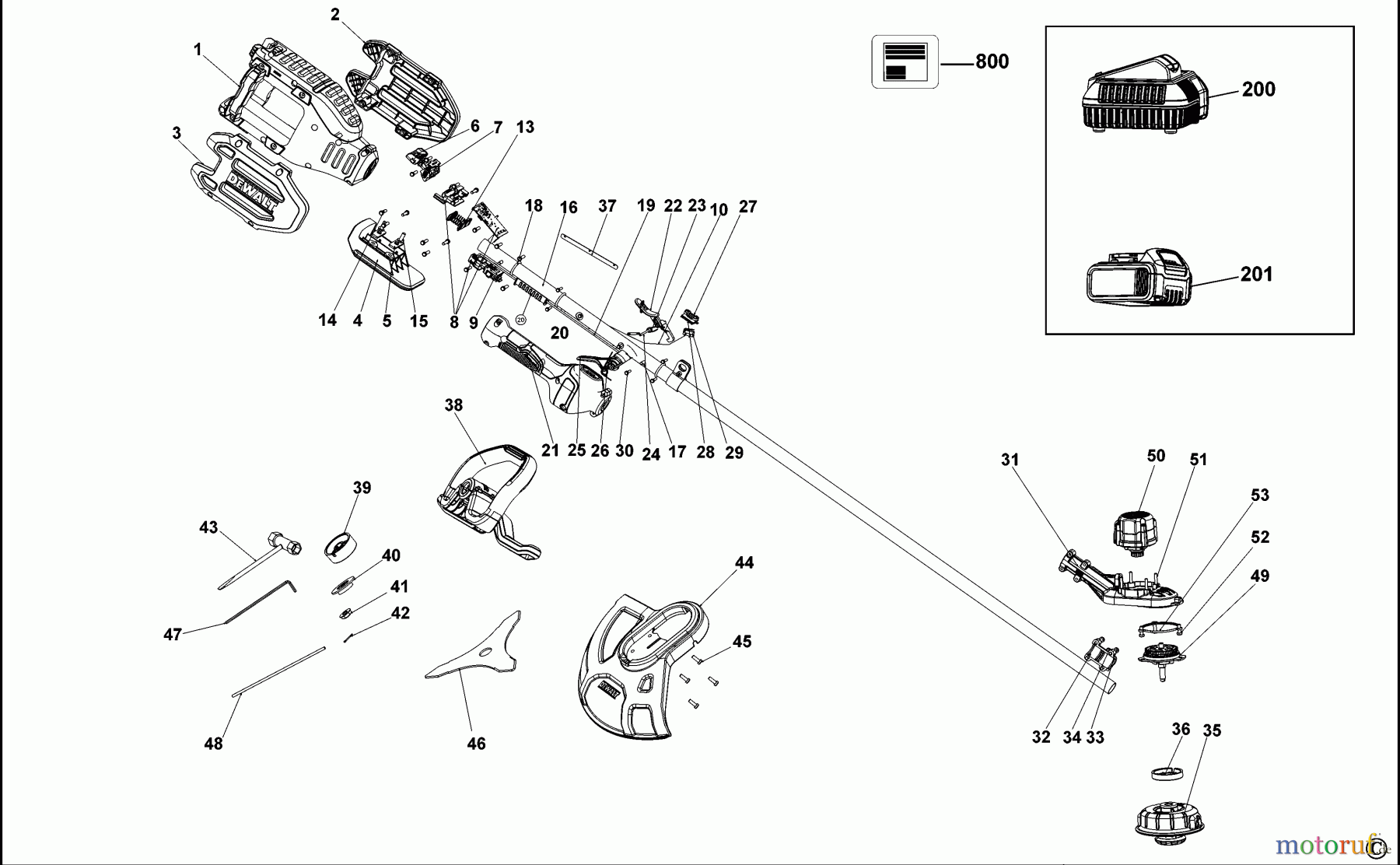 DEWALT Gartengeräte BÜRSTENSCHNEIDER DCM581 Seite 1