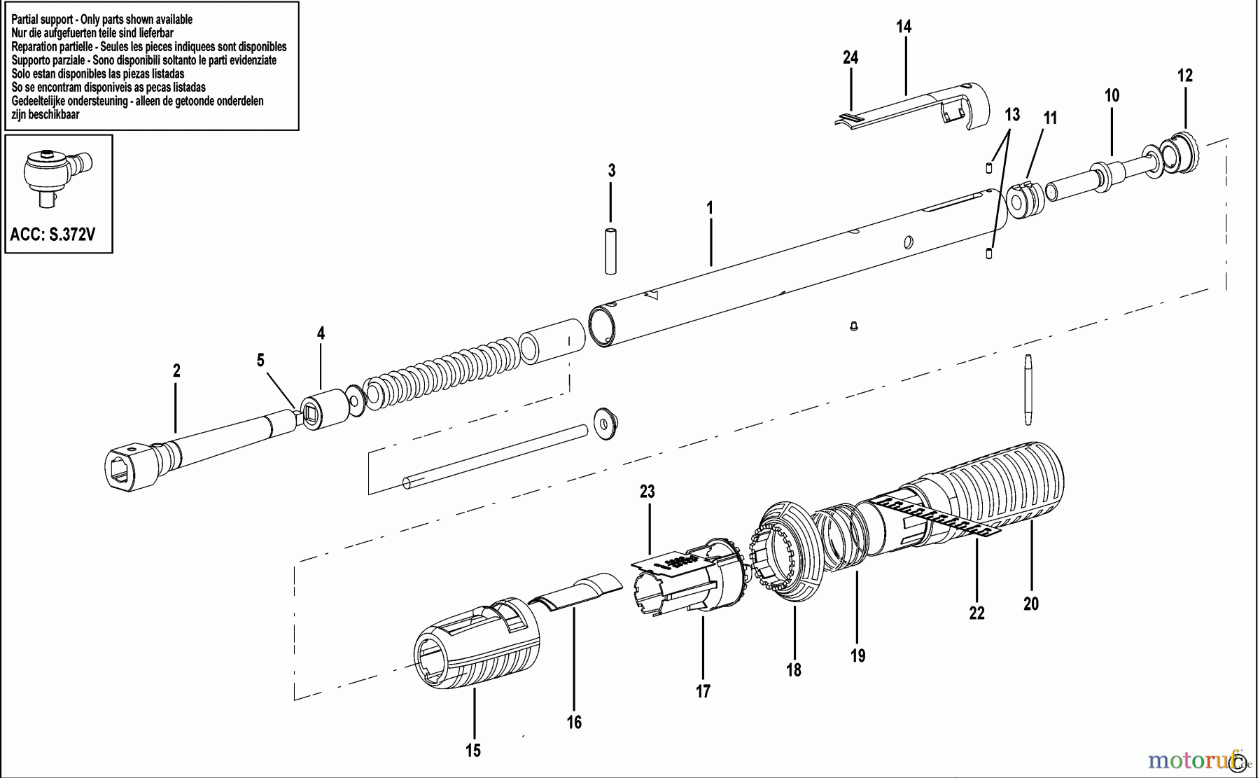  USAG WRENCHES TORQUE CONTROL SCHLUESSEL 811 NE 100 1/2 Seite 1
