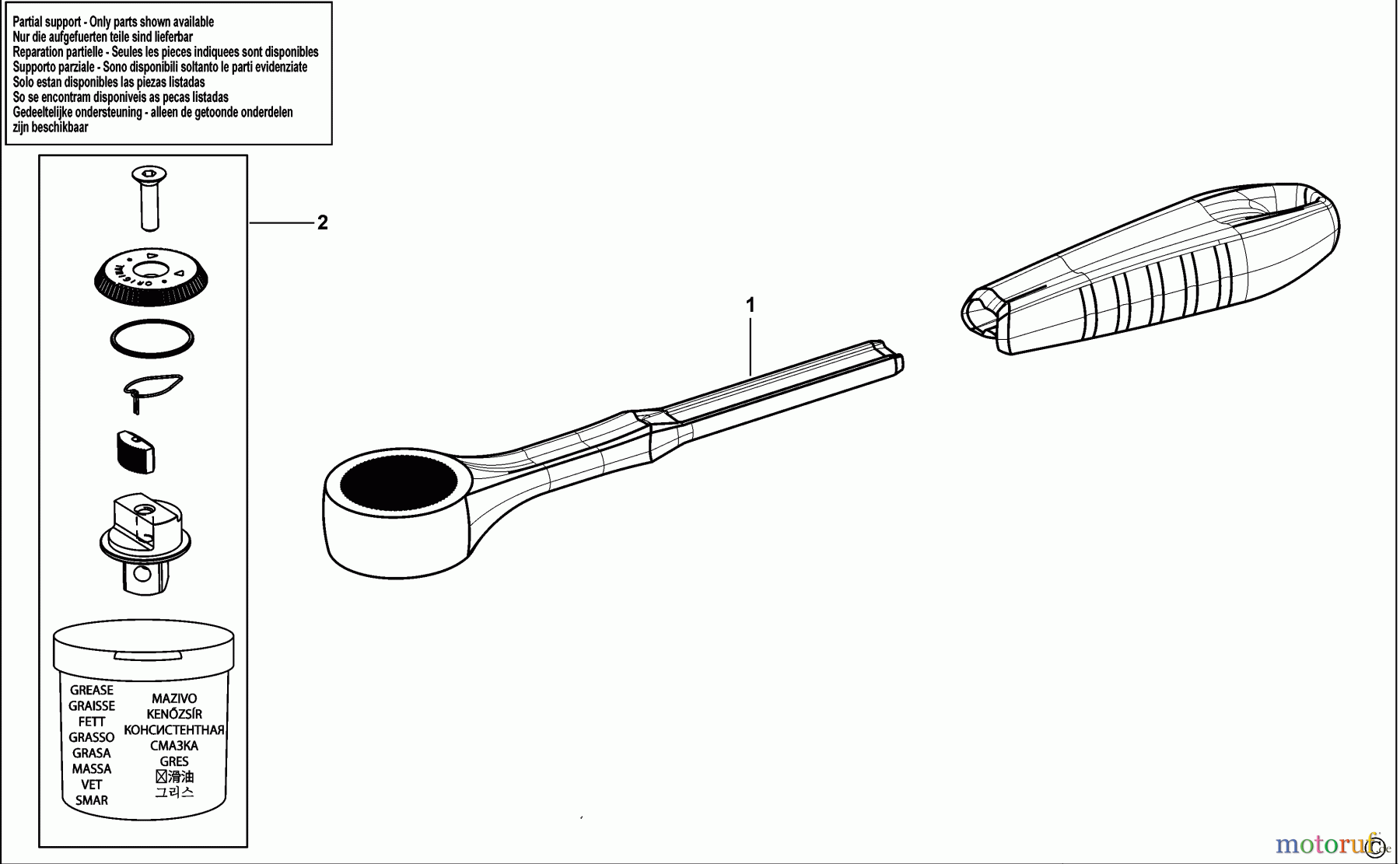 FACOM WRENCHES RATSCHE S.151B Seite 1