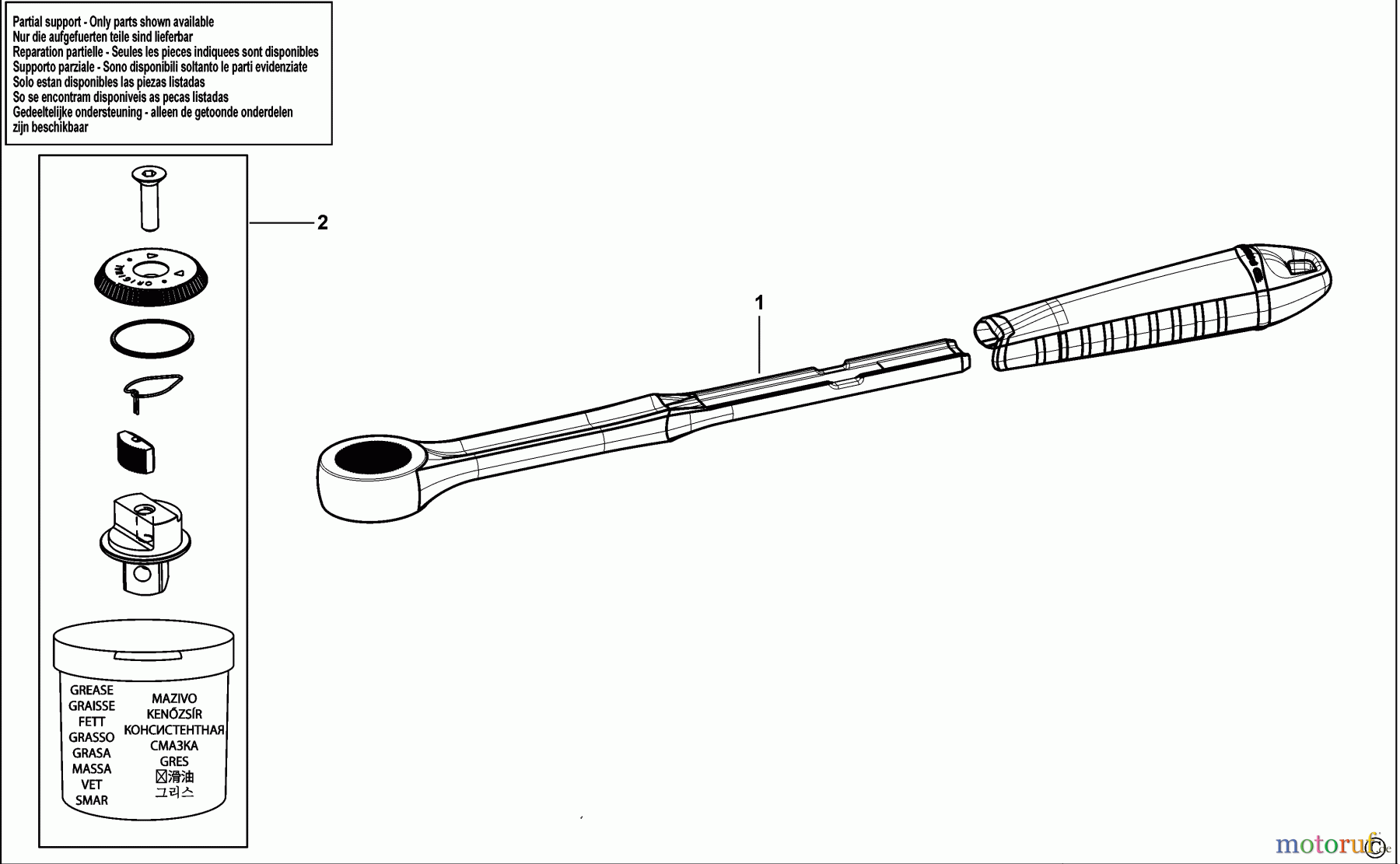 FACOM WRENCHES RATSCHE S.161B Seite 1