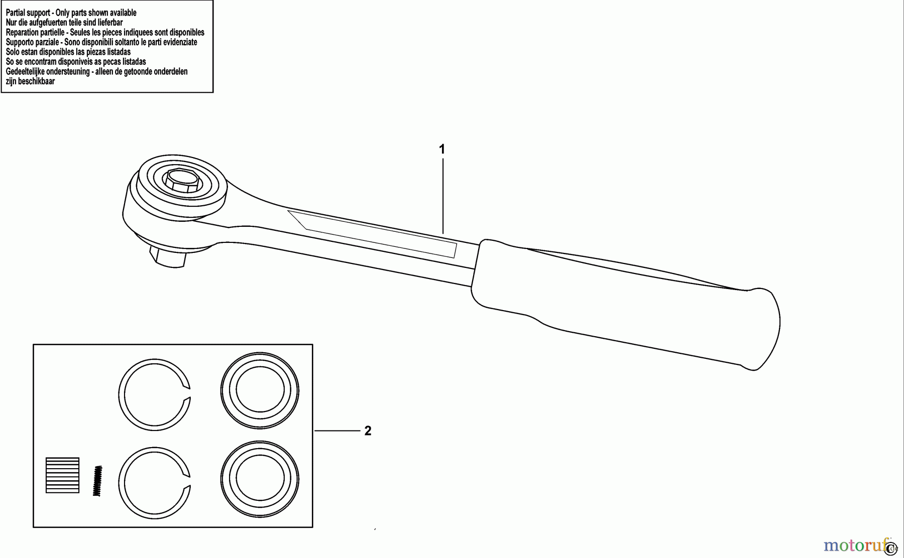 USAG WRENCHES RATCHETS RATSCHE 237 D 1/4 Seite 1