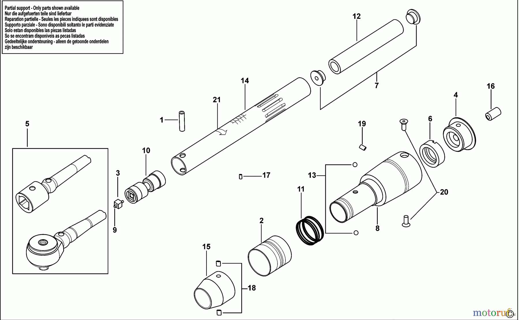 USAG WRENCHES TORQUE CONTROL SCHLUESSEL 811 N 5 Seite 1
