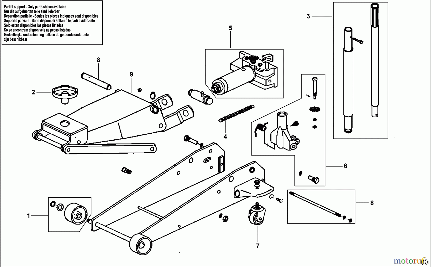 EXPERT AUTOMOTIVE TOOLS HYDRAULISCHEN WAGENHEBER E200141 Seite 1