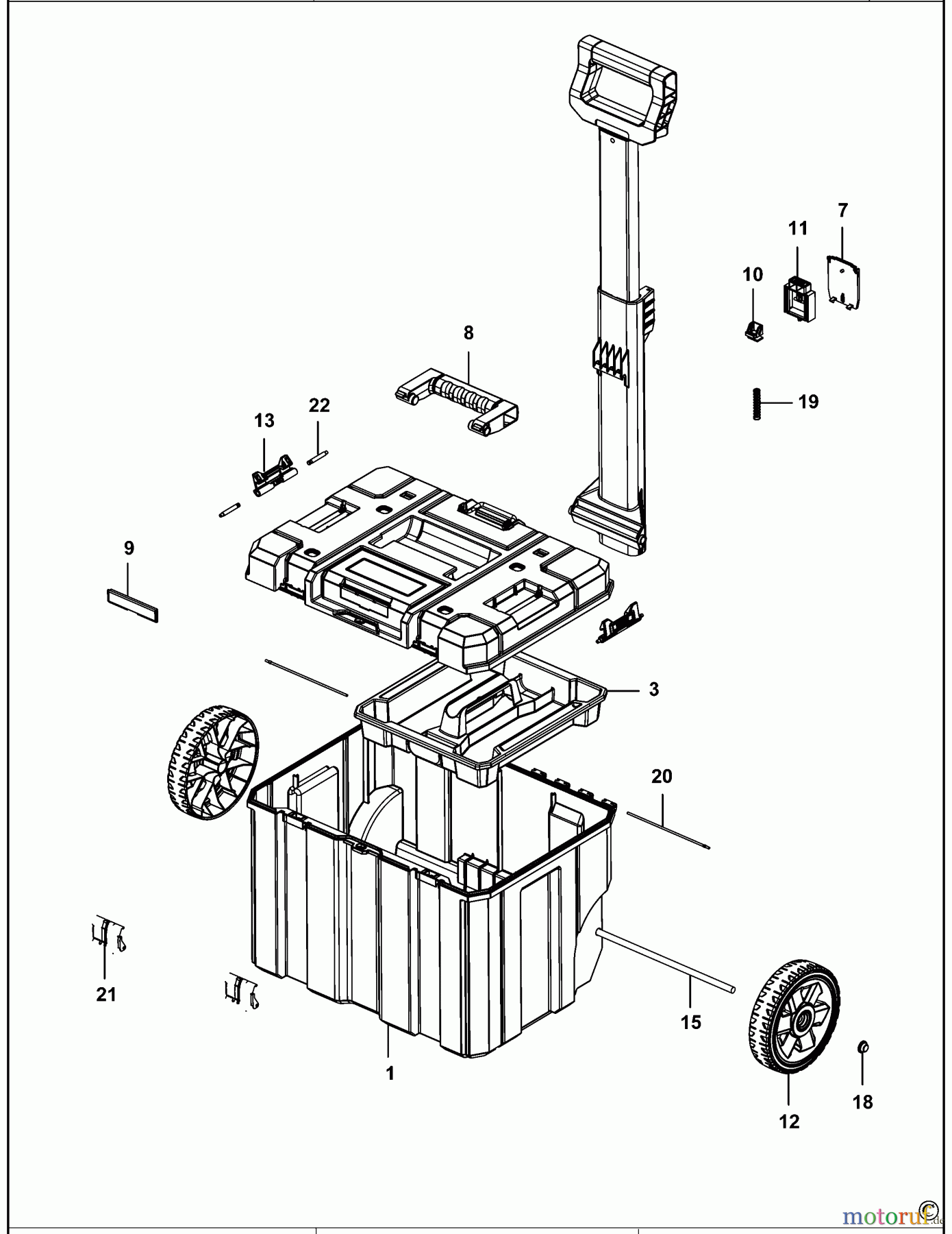  DEWALT LAGERUNG KOFFER DWST1-75799 Seite 1