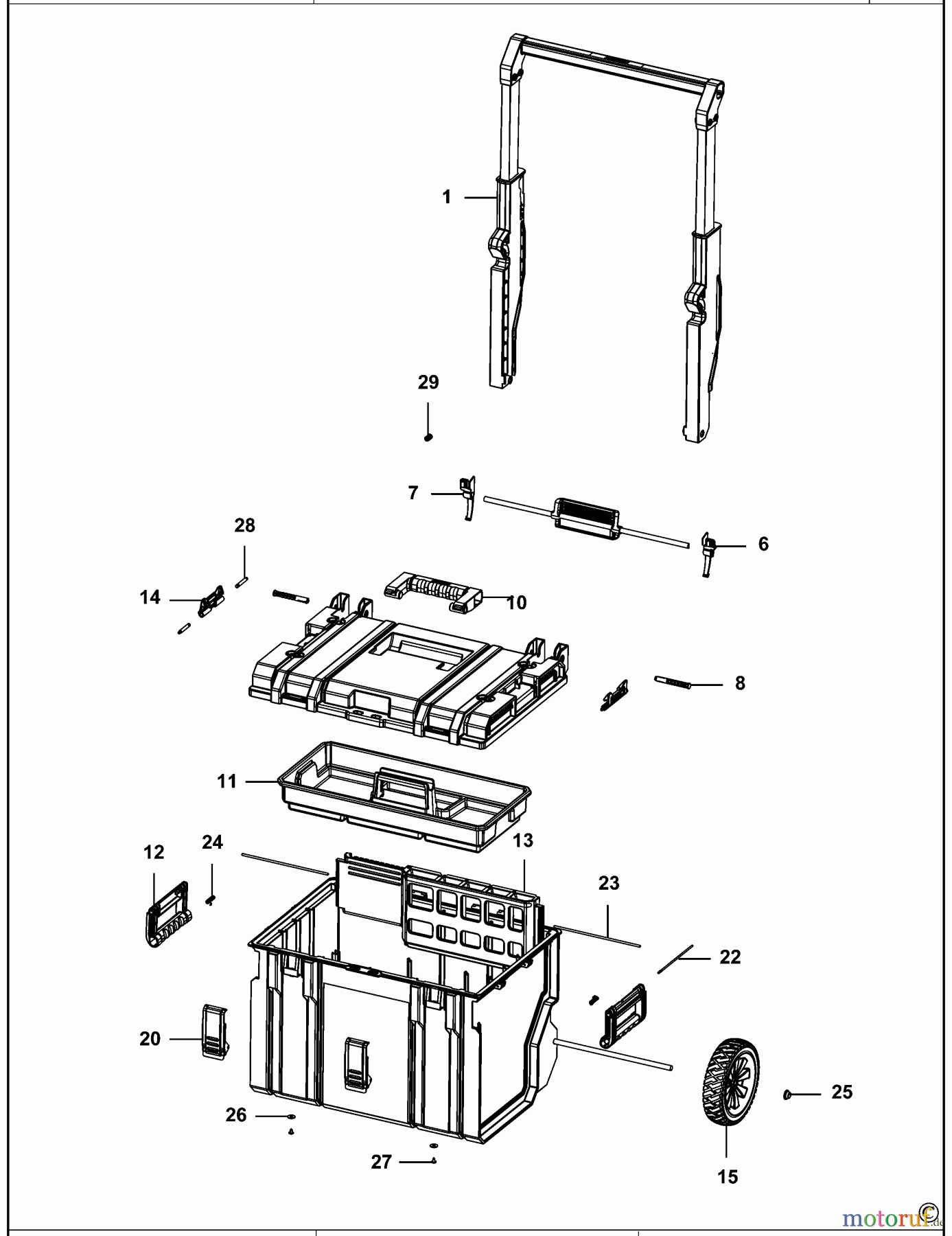  DEWALT LAGERUNG WERKZEUGBOX DWST1-75668 Seite 1