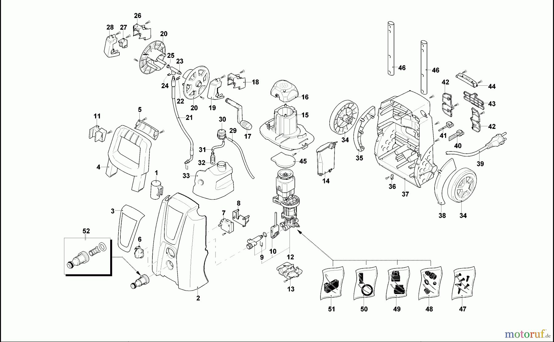  BLACK+DECKER AUSSERHALB HOCHDRUCKREINIGER, PUMPEN, KOMPRESSOREN, GENERATOREN HOCHDRUCKREINIGER PW1900WR Seite 1