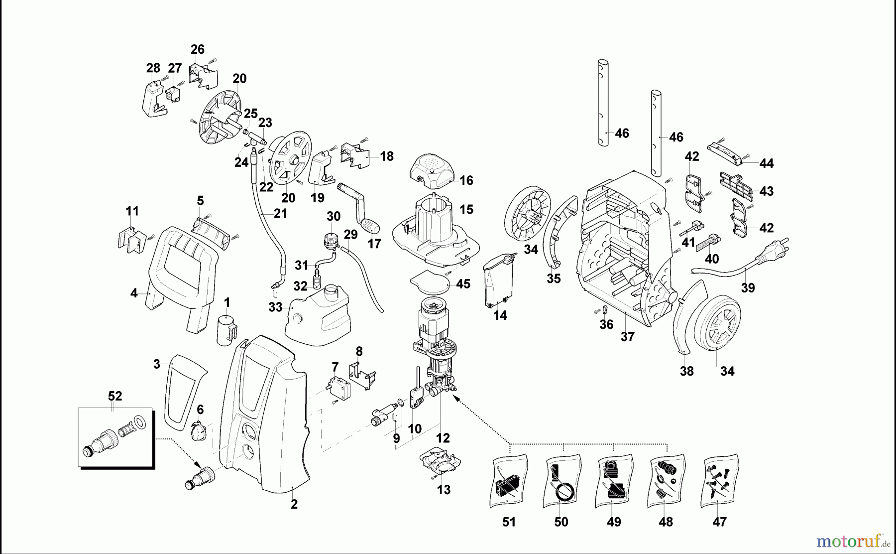 BLACK+DECKER AUSSERHALB HOCHDRUCKREINIGER, PUMPEN, KOMPRESSOREN, GENERATOREN HOCHDRUCKREINIGER PW1900WR PLUS Seite 1