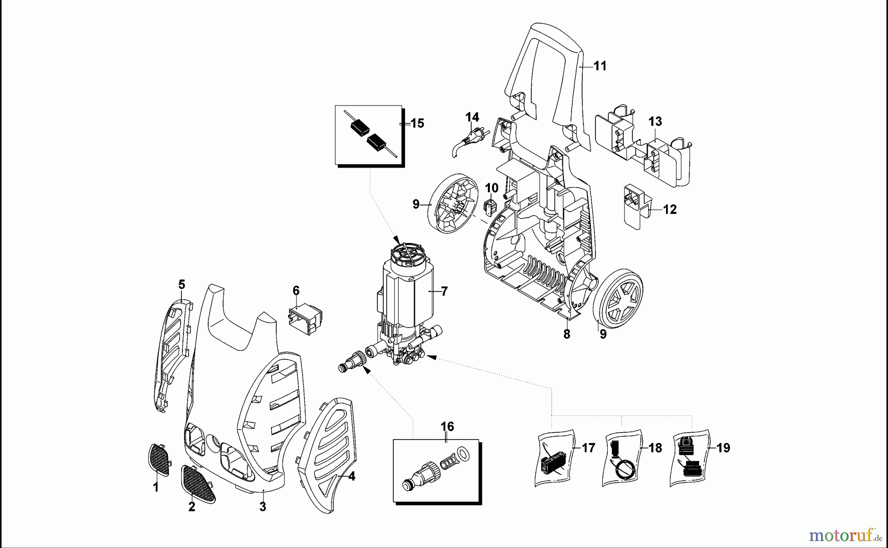 BLACK+DECKER AUSSERHALB HOCHDRUCKREINIGER, PUMPEN, KOMPRESSOREN, GENERATOREN HOCHDRUCKREINIGER PW1600SLP Seite 1