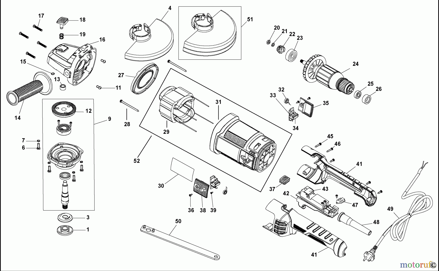 BLACK+DECKER INNENAUSSTATTUNG SCHLEIFER UND POLIERER WINKELSCHLEIFER KG2205 Seite 1