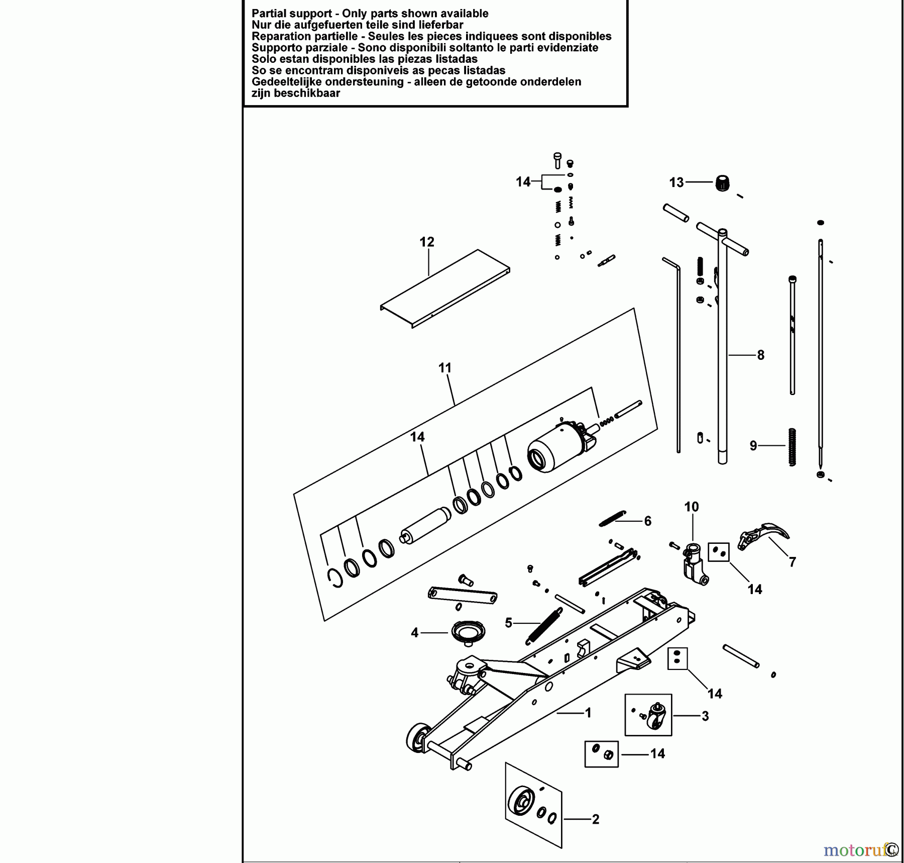 FACOM AUTOMOTIVE TOOLS HYDRAULISCHEN WAGENHEBER DL.PL5 Seite 1