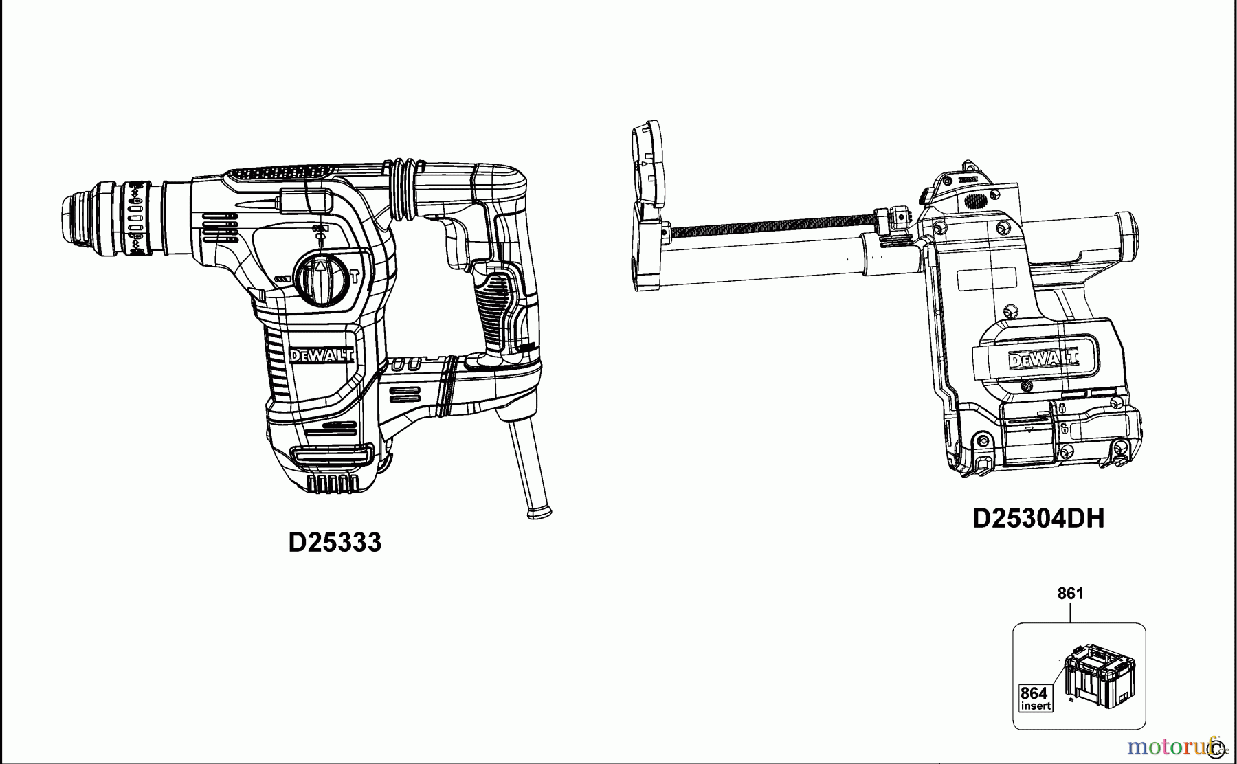 DEWALT Bohrhämmer Bohrhämmer SDS-PLUS BOHRHAMMER D25335K Seite 1