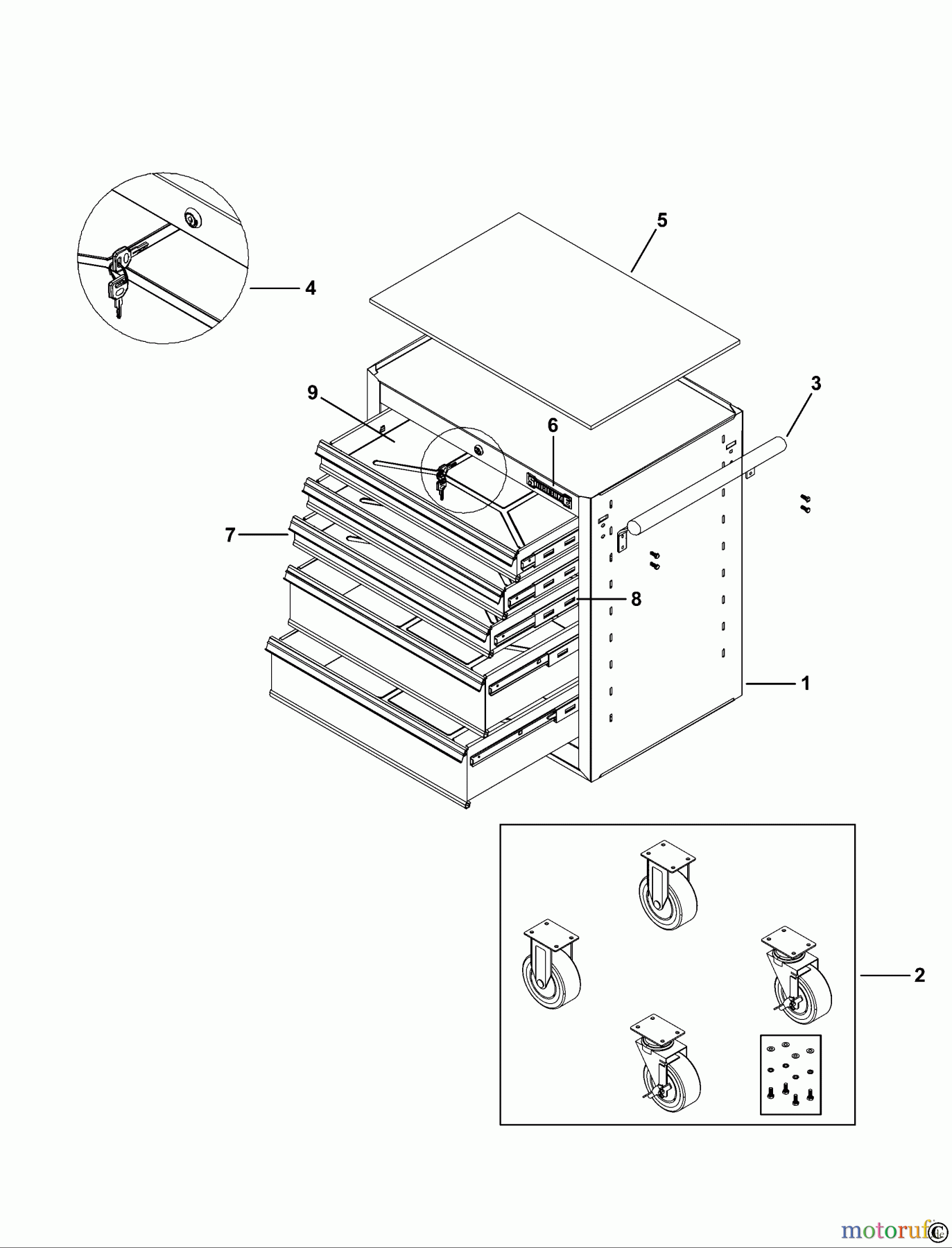  SIDCHROME STORAGE WERKSTATTWAGEN SCMT50215PU Seite 1