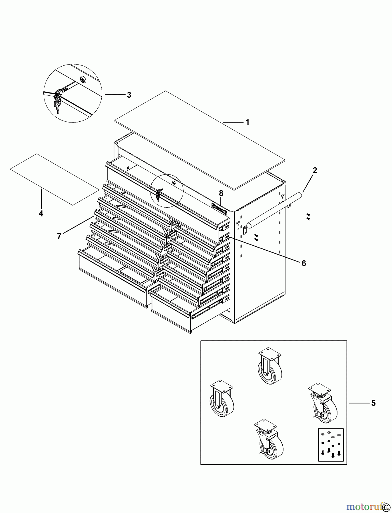  SIDCHROME STORAGE WERKSTATTWAGEN SCMT50224 Seite 1