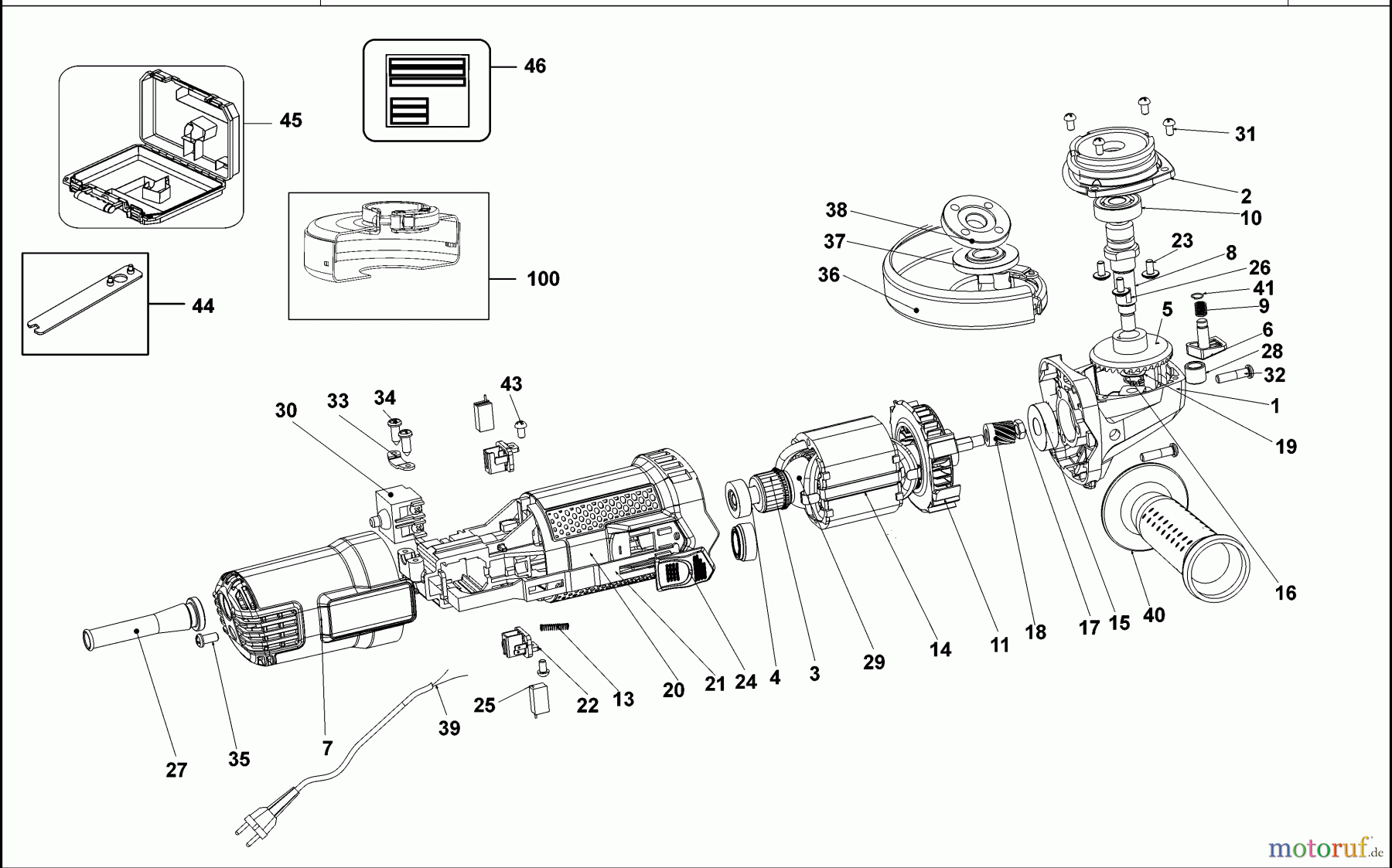 BLACK+DECKER INNENAUSSTATTUNG SCHLEIFER UND POLIERER WINKELSCHLEIFER BEG120 Seite 1