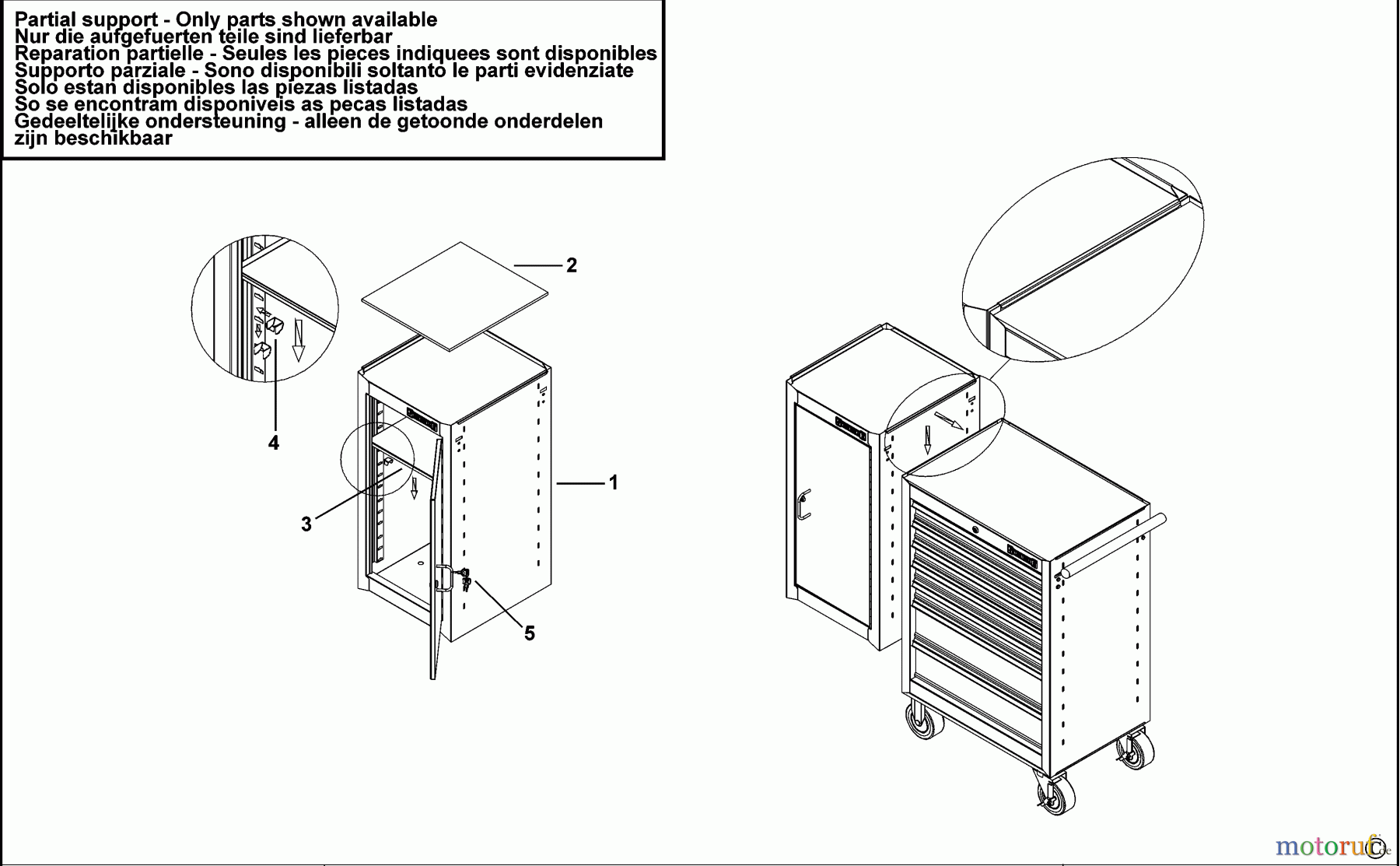SIDCHROME STORAGE SHELVING CABINET SCMT50331 Seite 1