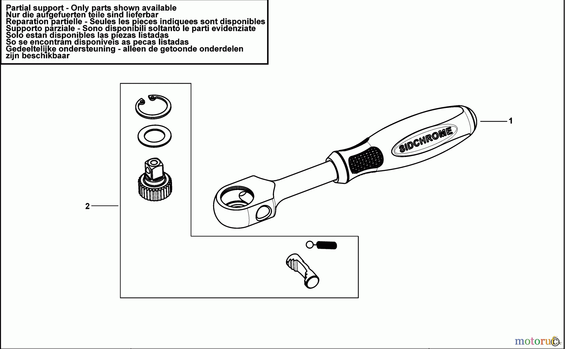 SIDCHROME WRENCHES RATSCHE SCMT13904 Seite 1