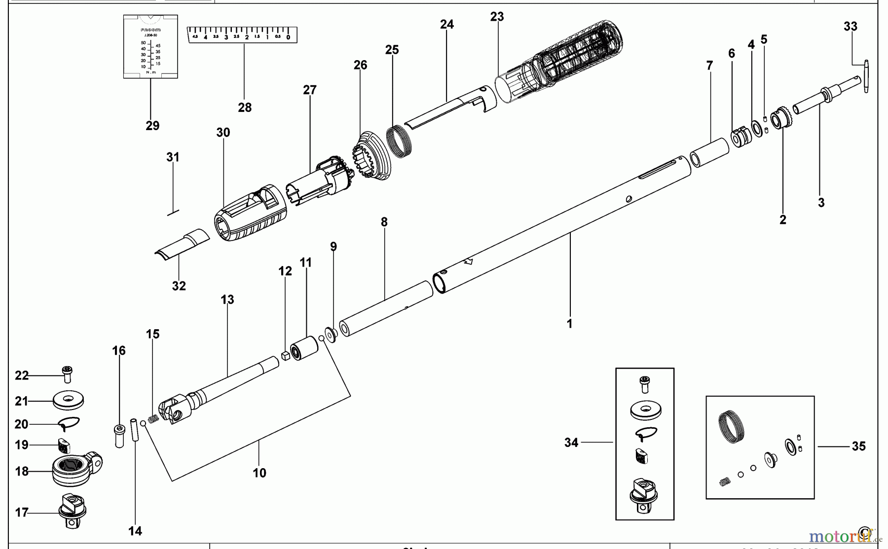 USAG WRENCHES TORQUE CONTROL SCHLUESSEL 810 F 100 Seite 1