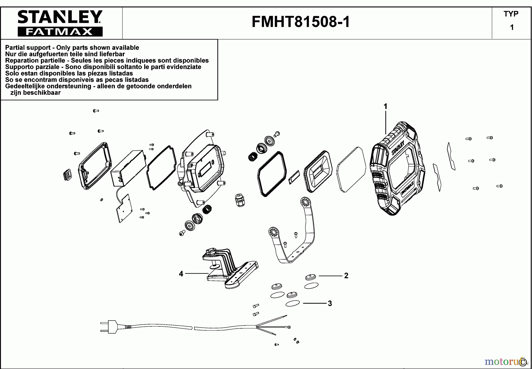 STANLEY ATTTACHMENTS & ACCESSORIES TORCHES ARBEITS-LICHT FMHT81508-1 Seite 1