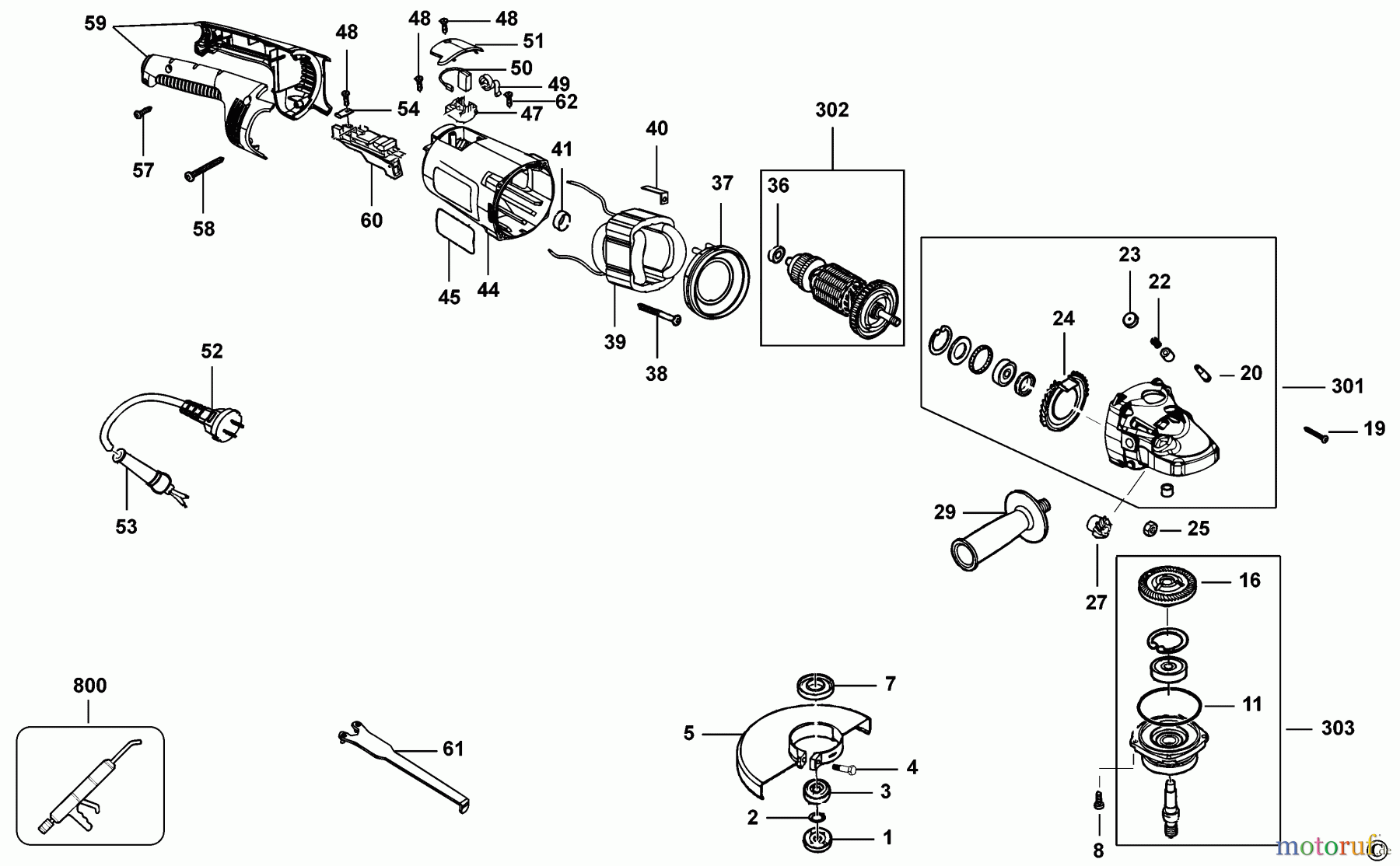 BLACK+DECKER INNENAUSSTATTUNG SCHLEIFER UND POLIERER WINKELSCHLEIFER BDGL2023 Seite 1